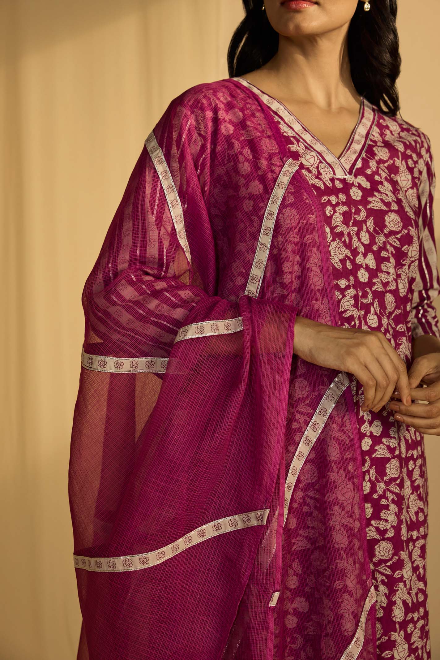 Purple Ink Kota Dupatta