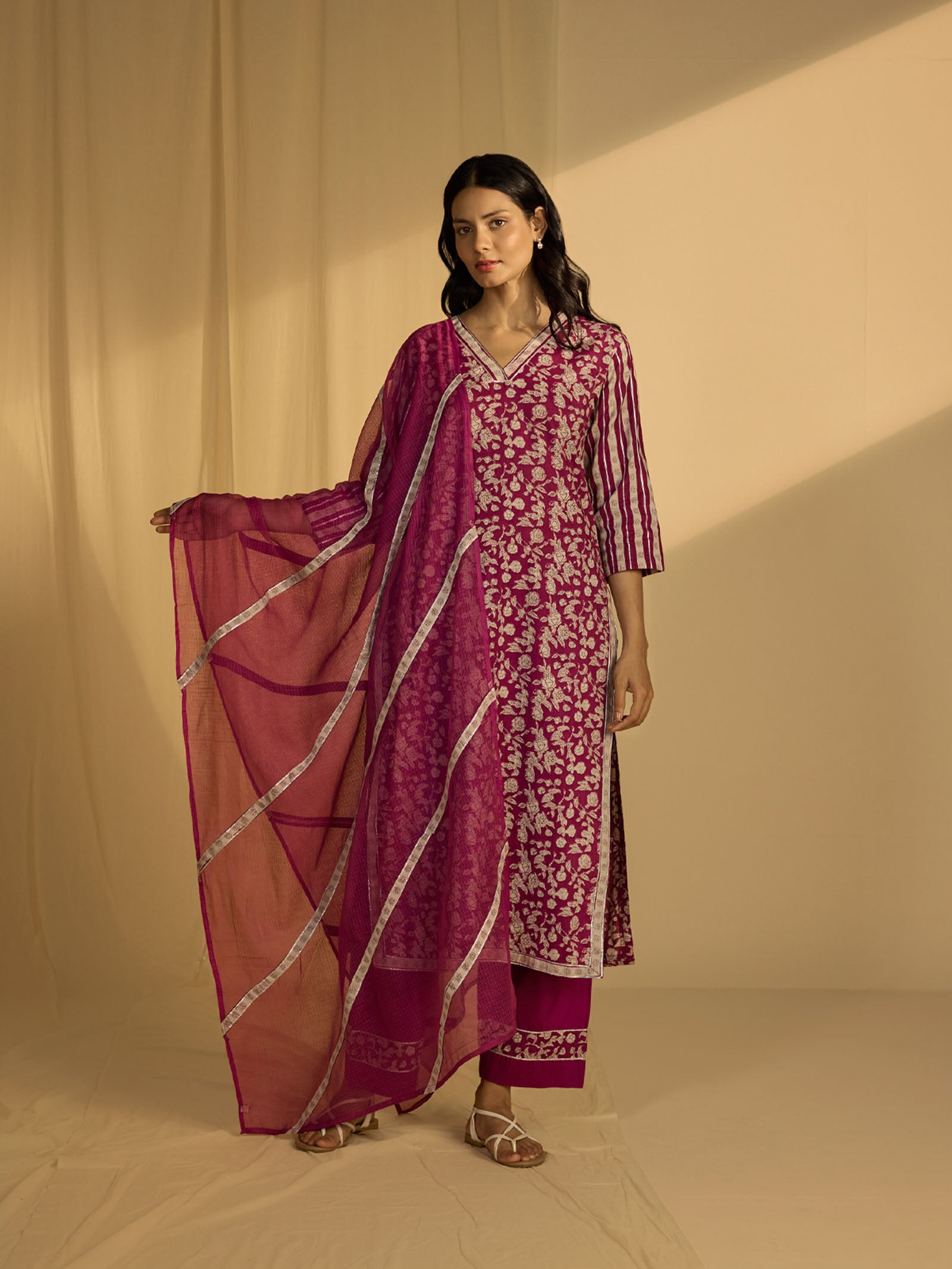 Purple Ink Kota Dupatta