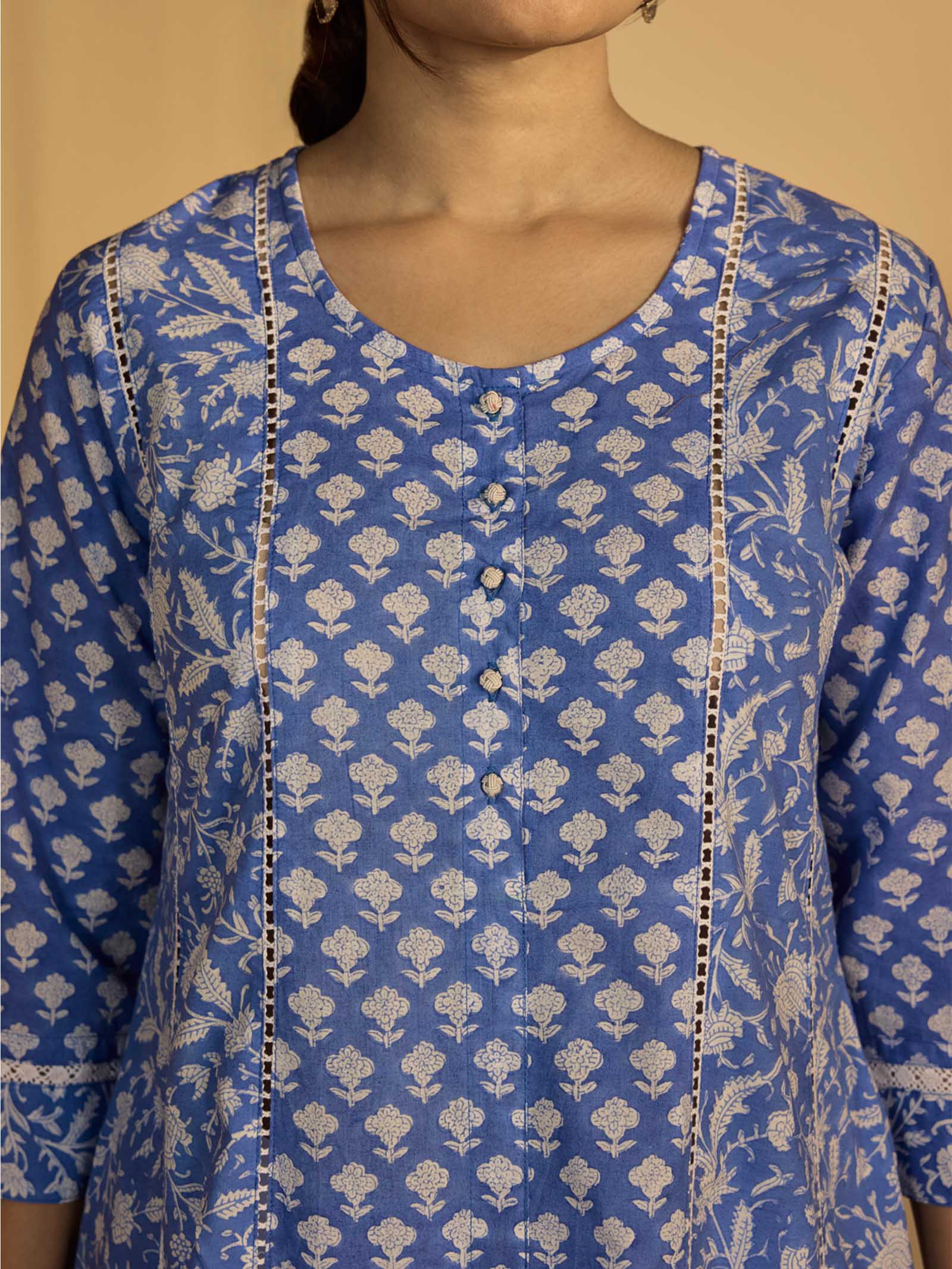 Neon Light Cotton Kurta