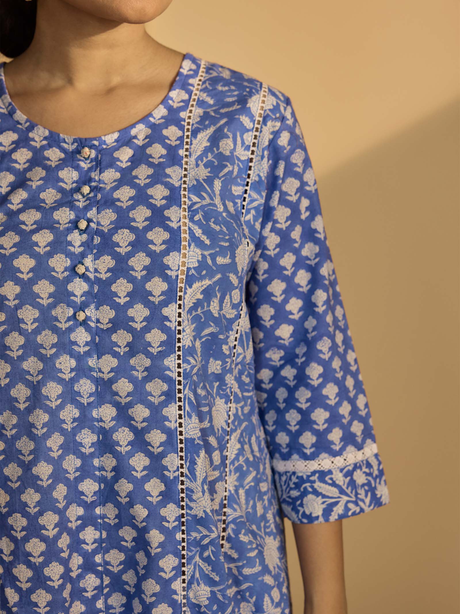 Neon Light Cotton Kurta