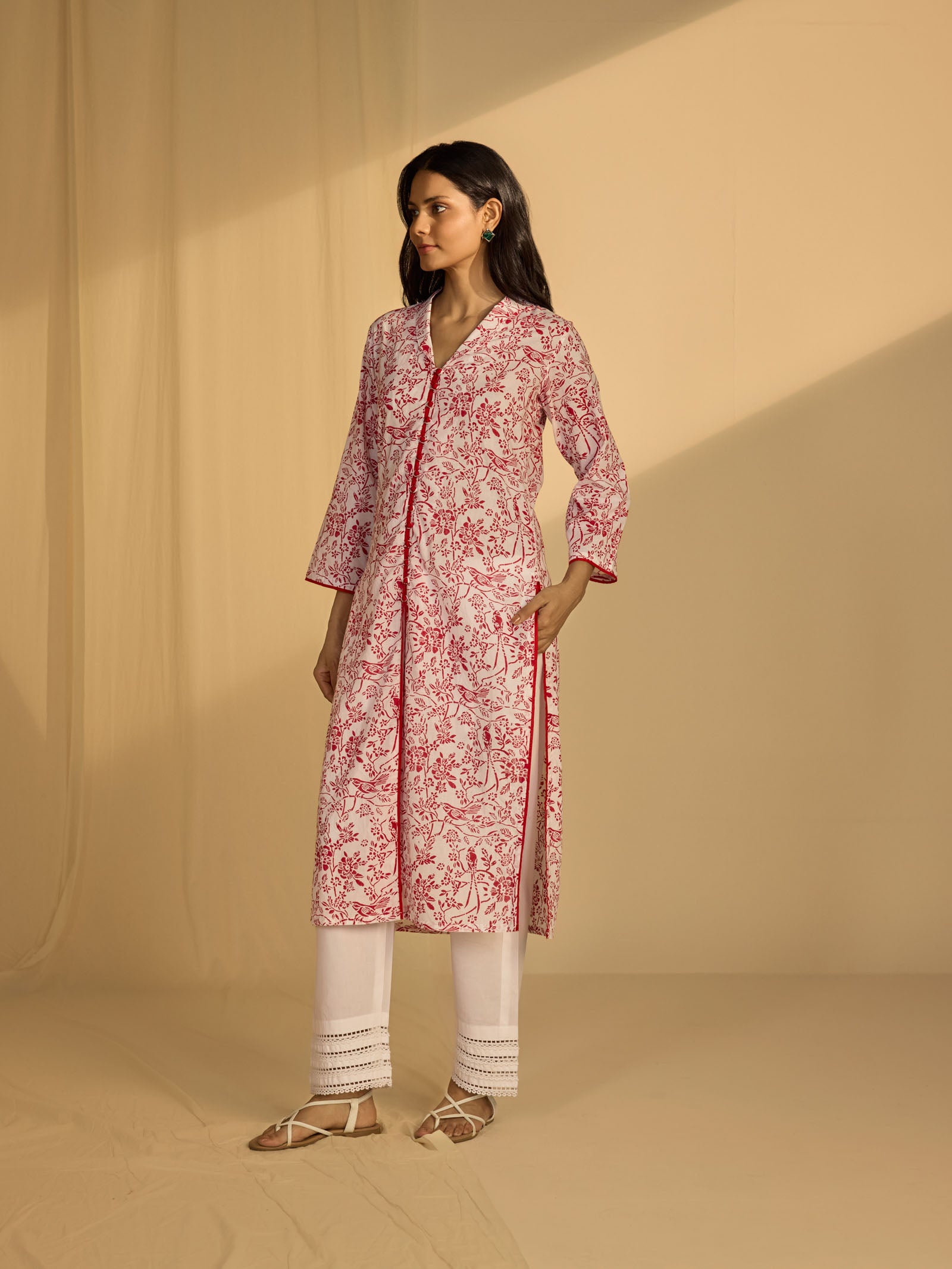 Red Robin Cotton Kurta