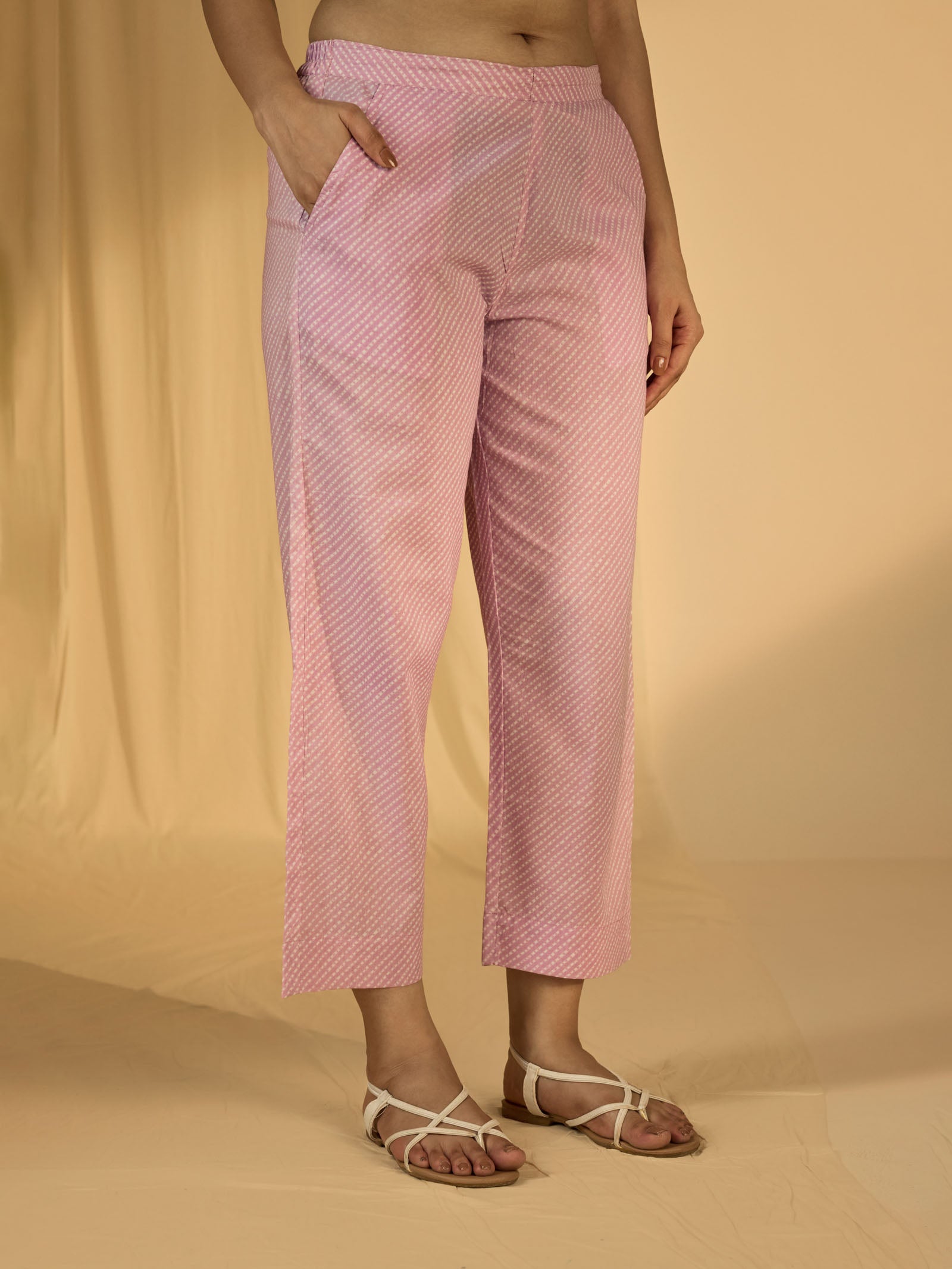 Little Lavender Cotton Straight Pant