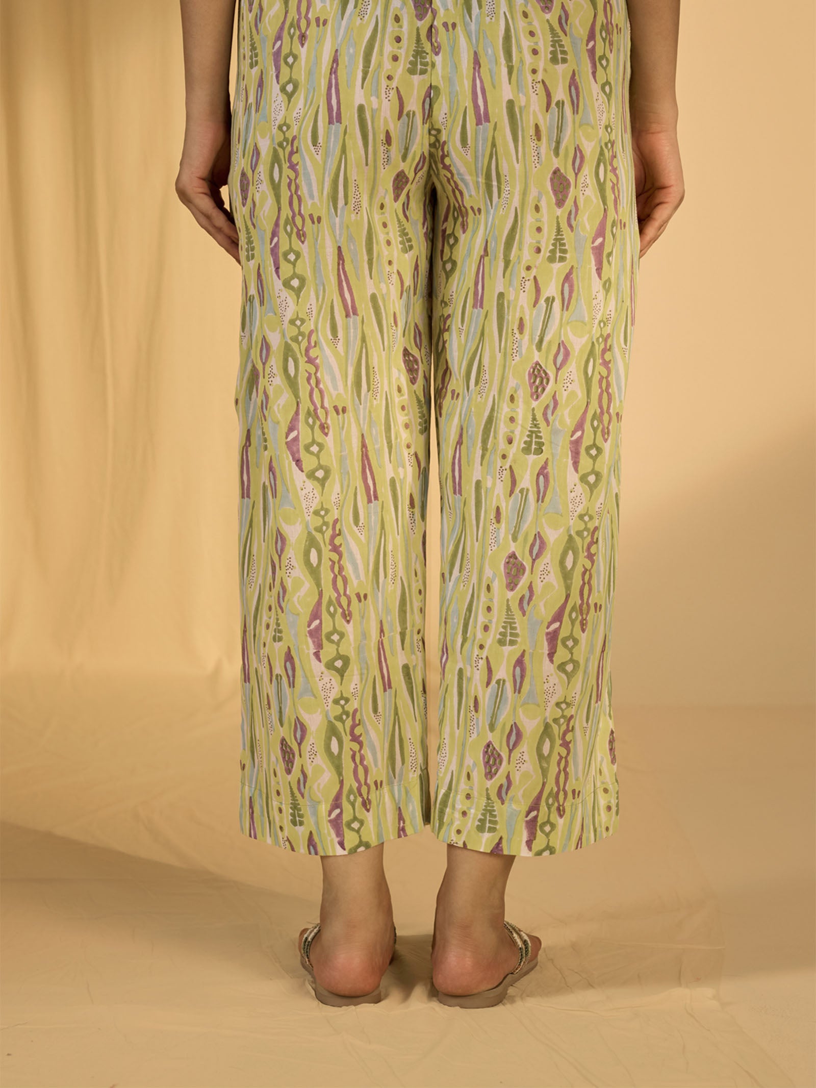 Yellow Sketch Voile Seriously Short Pant