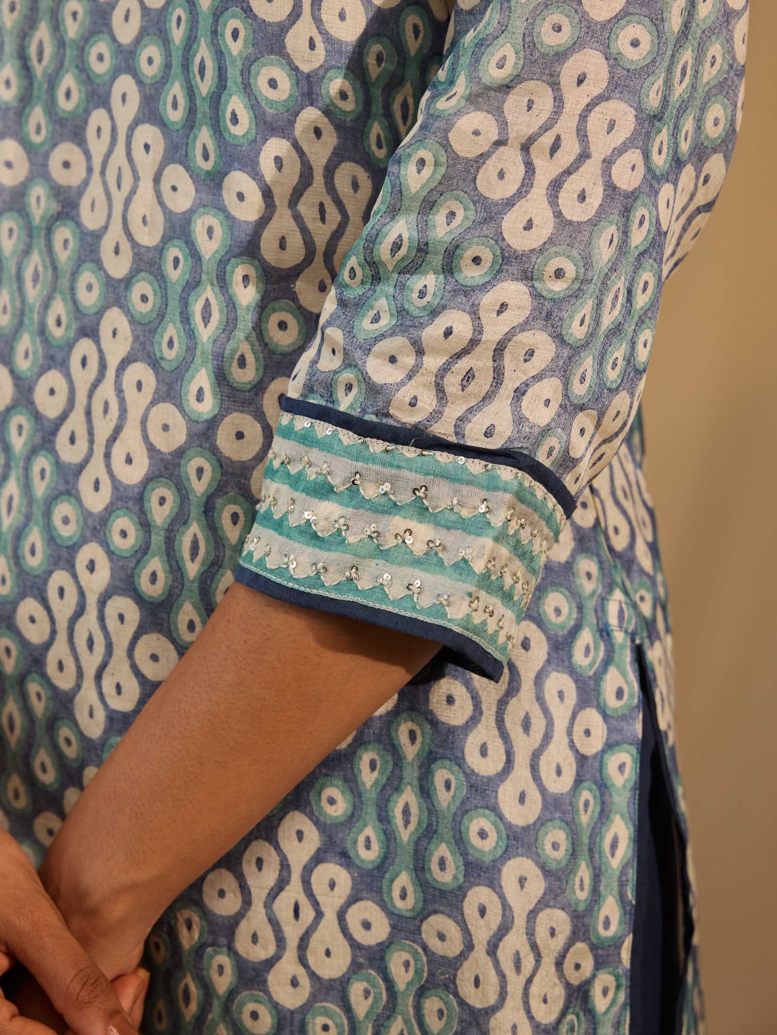 Marine Drive Tussar Silk Kurta