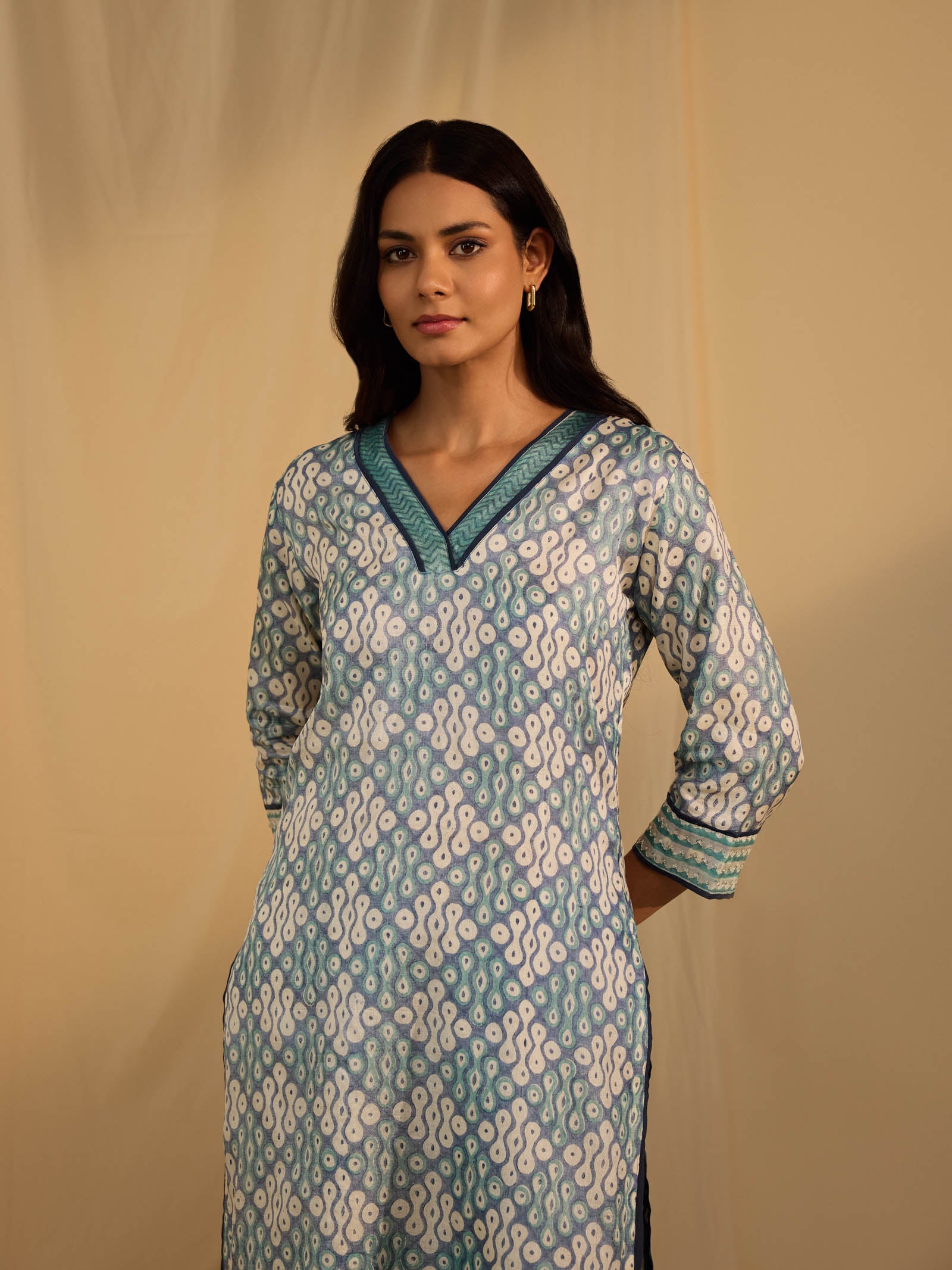 Marine Drive Tussar Silk Kurta