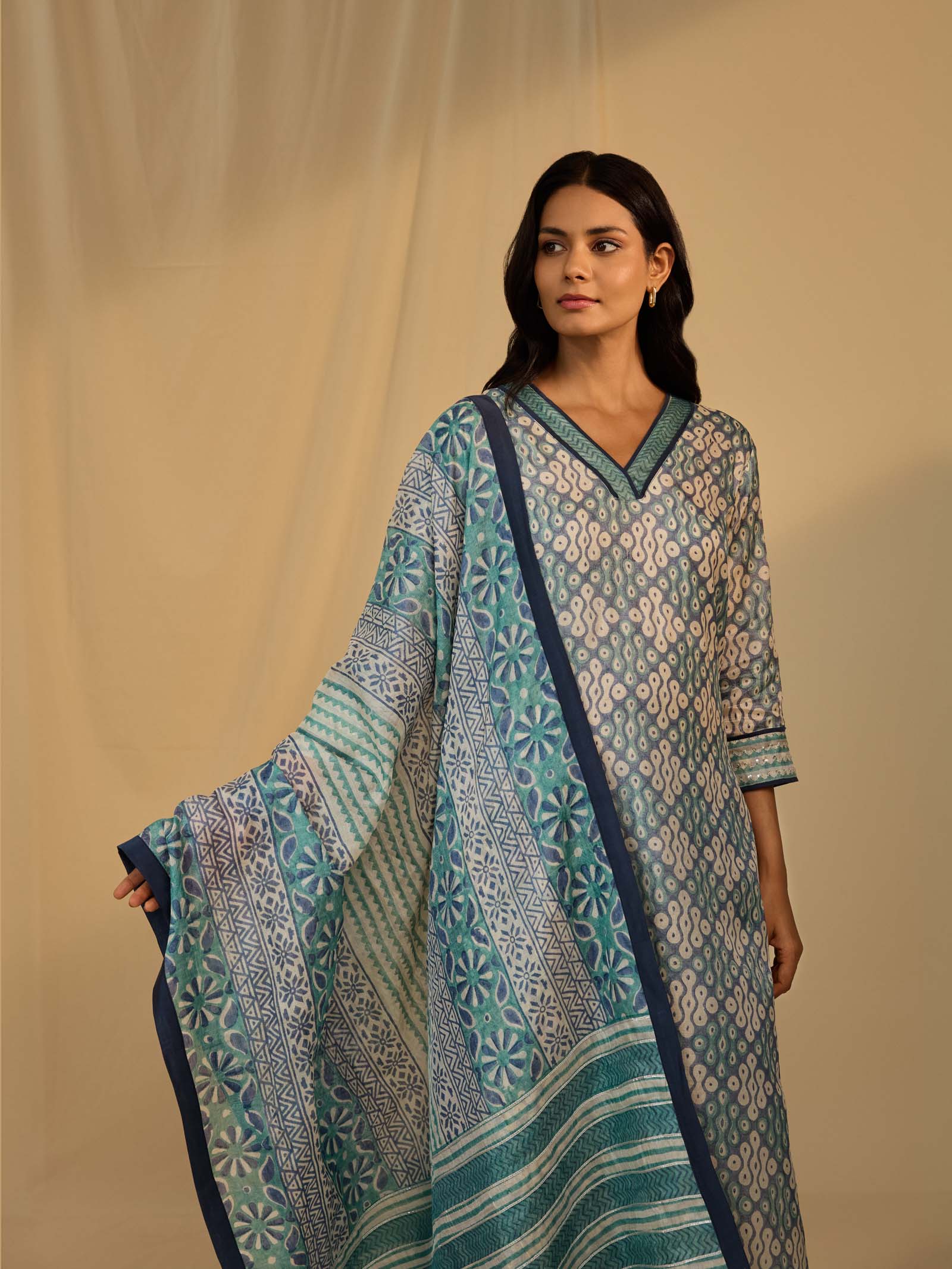 Marine Drive Tussar Silk Dupatta