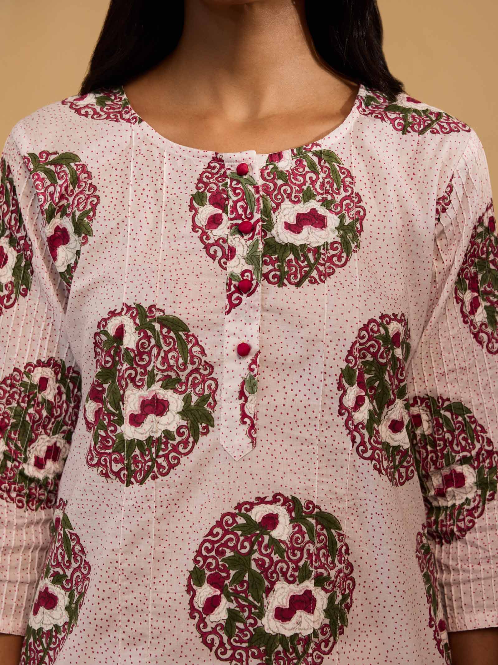 Spotted Cotton Kurta