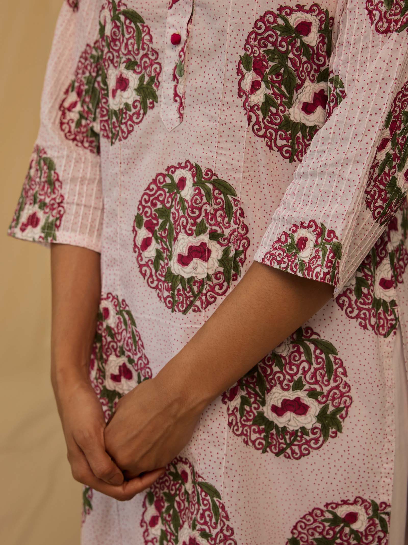 Spotted Cotton Kurta