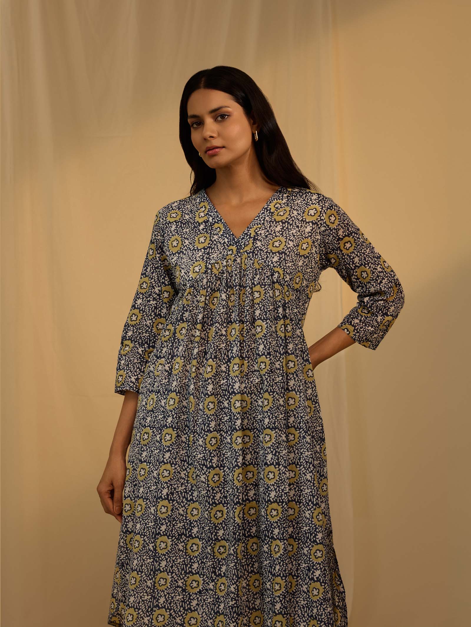 Blue jazz Voile Kurta