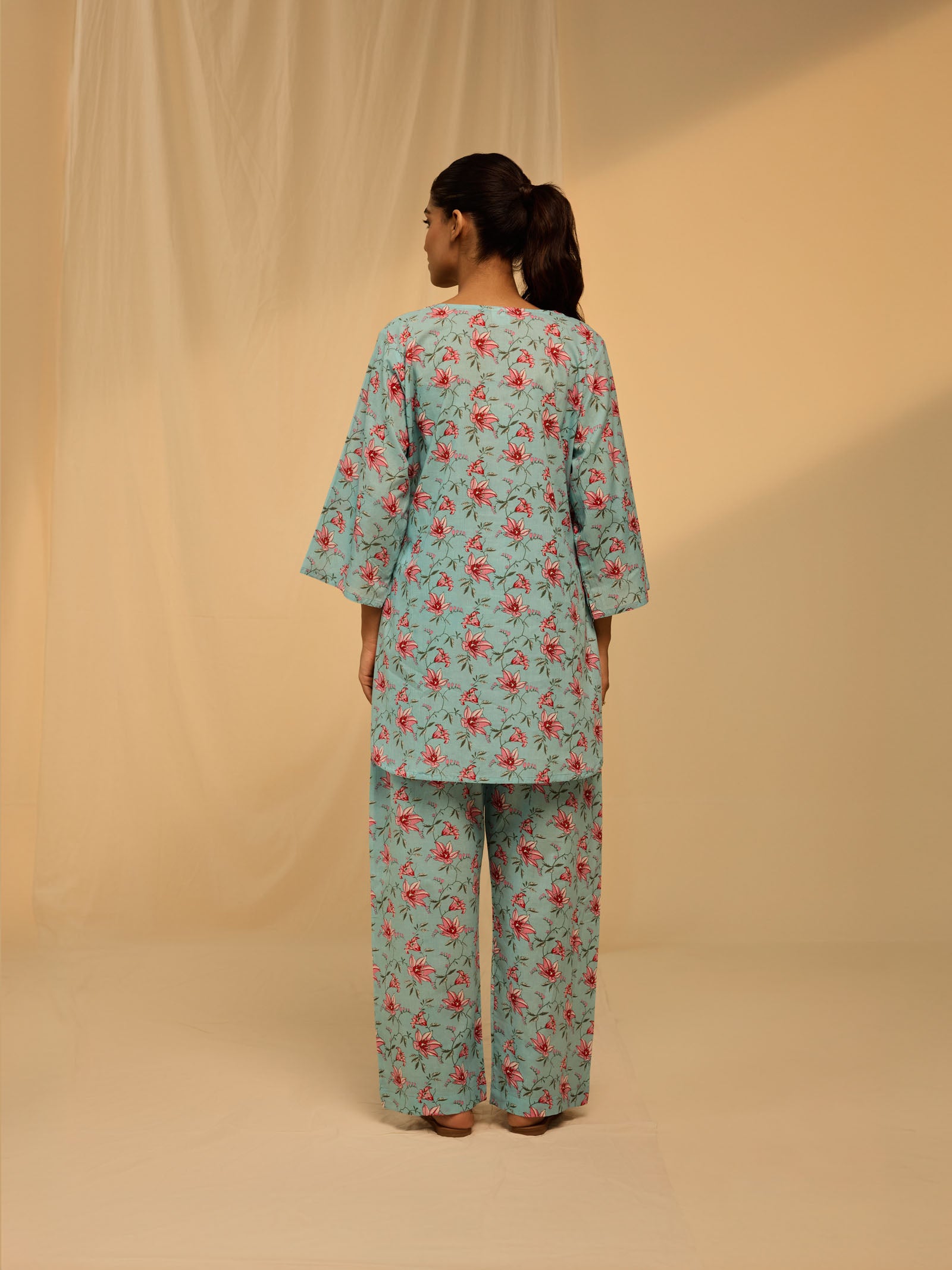 Blue Gummies Cotton Night Suit