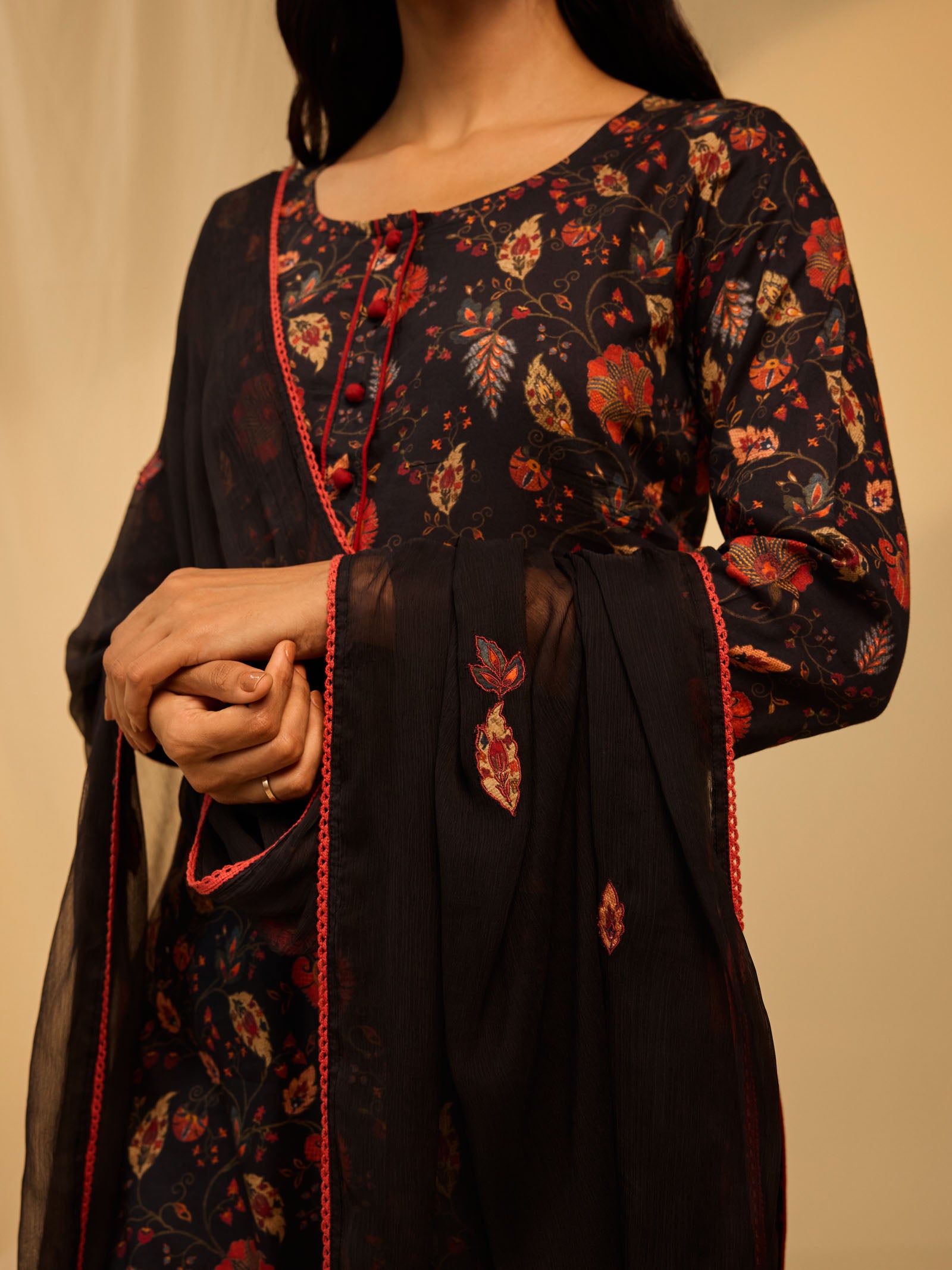 Orange Affair Chiffon Dupatta