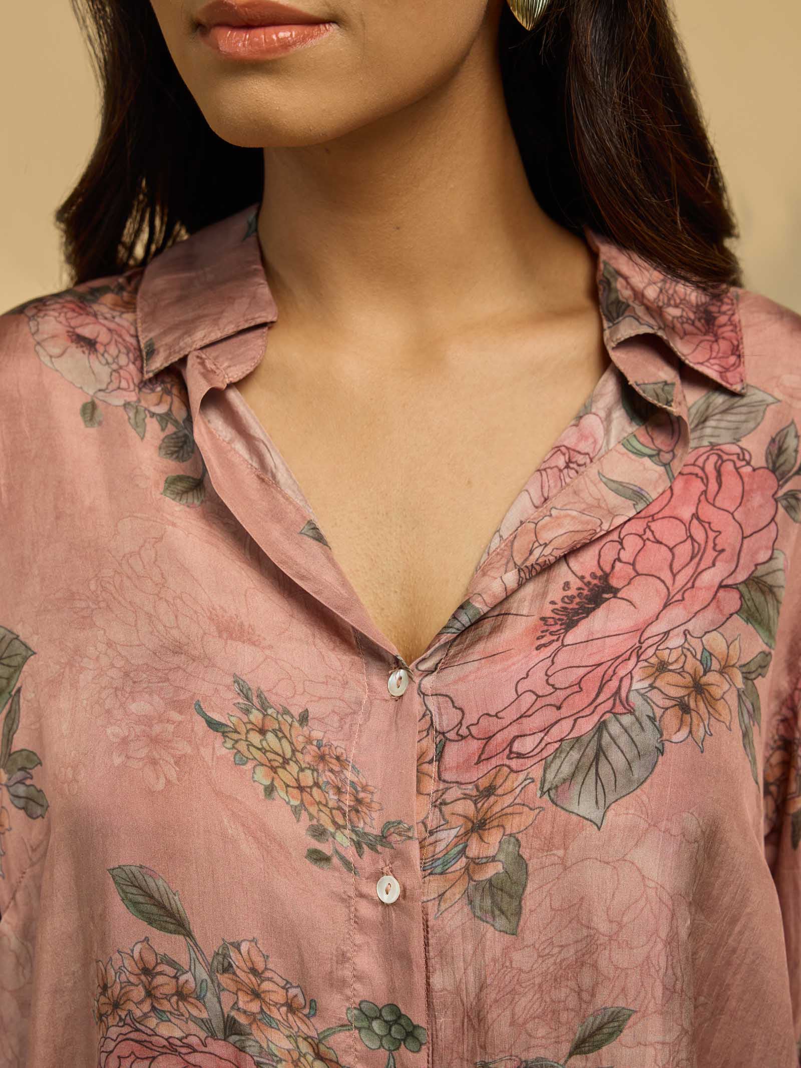 Vogue Silk Shirt - Brunch