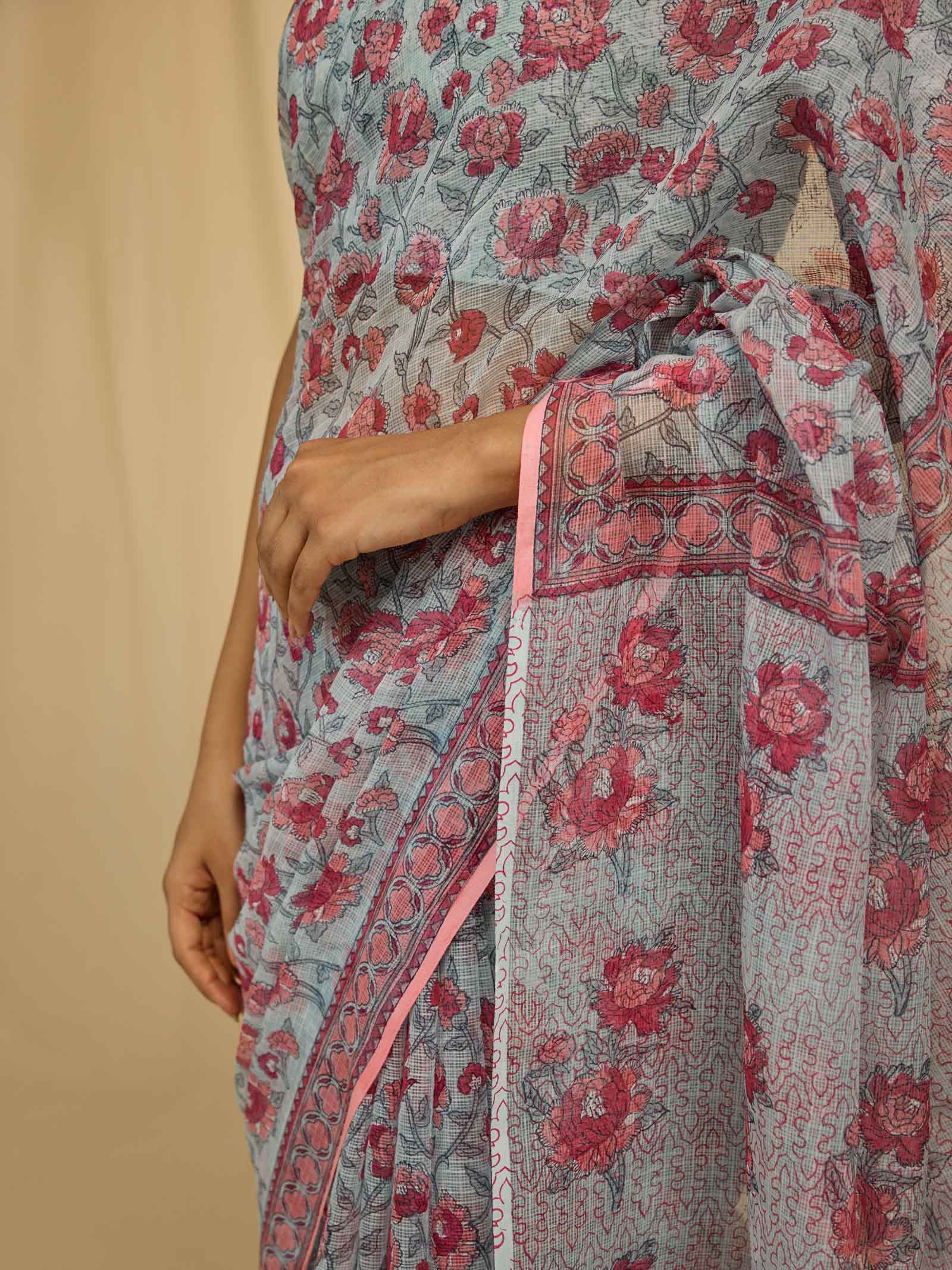 Candy Cloud Kota Saree