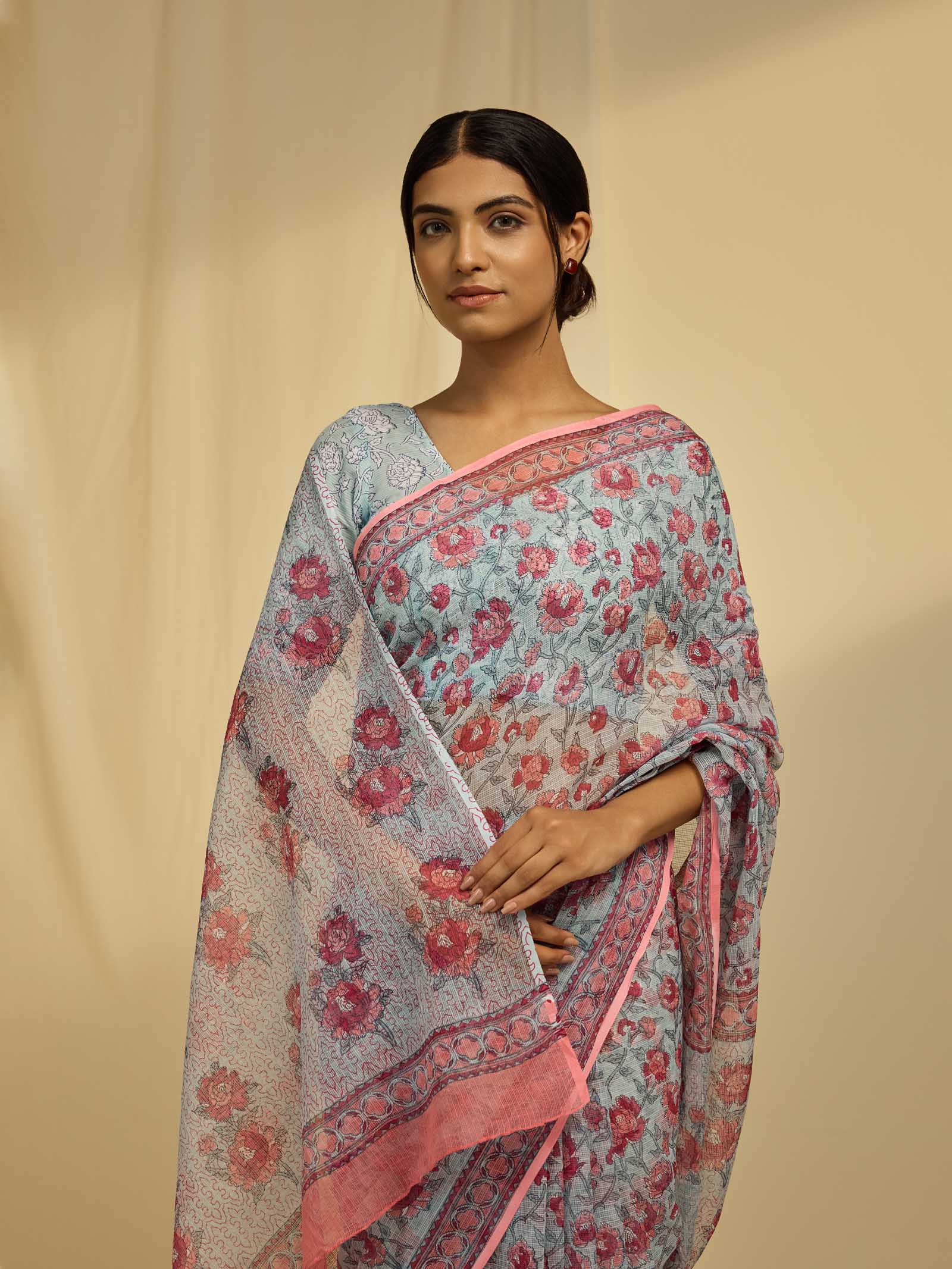 Candy Cloud Kota Saree