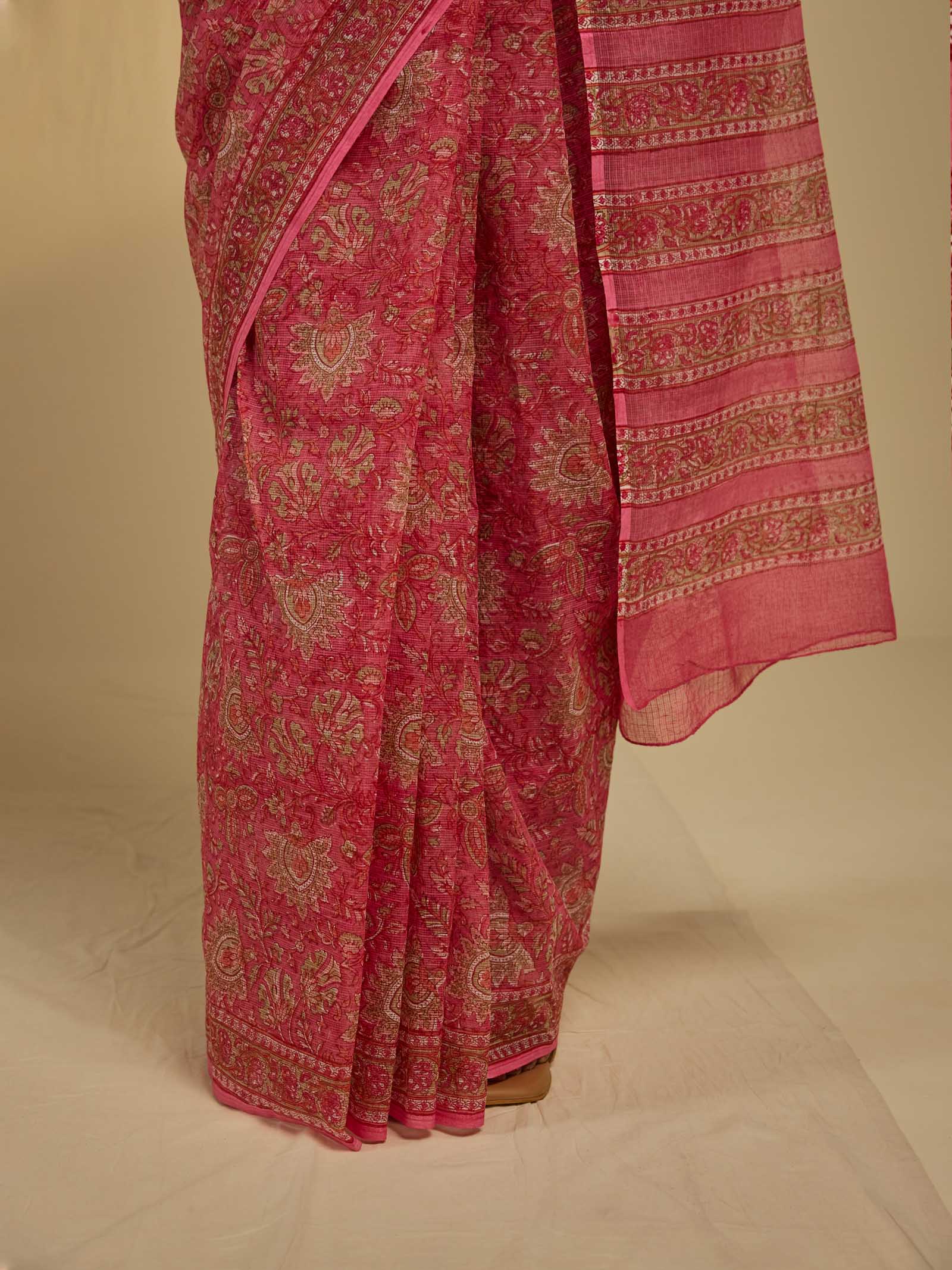 Sugar Pink Kota Saree