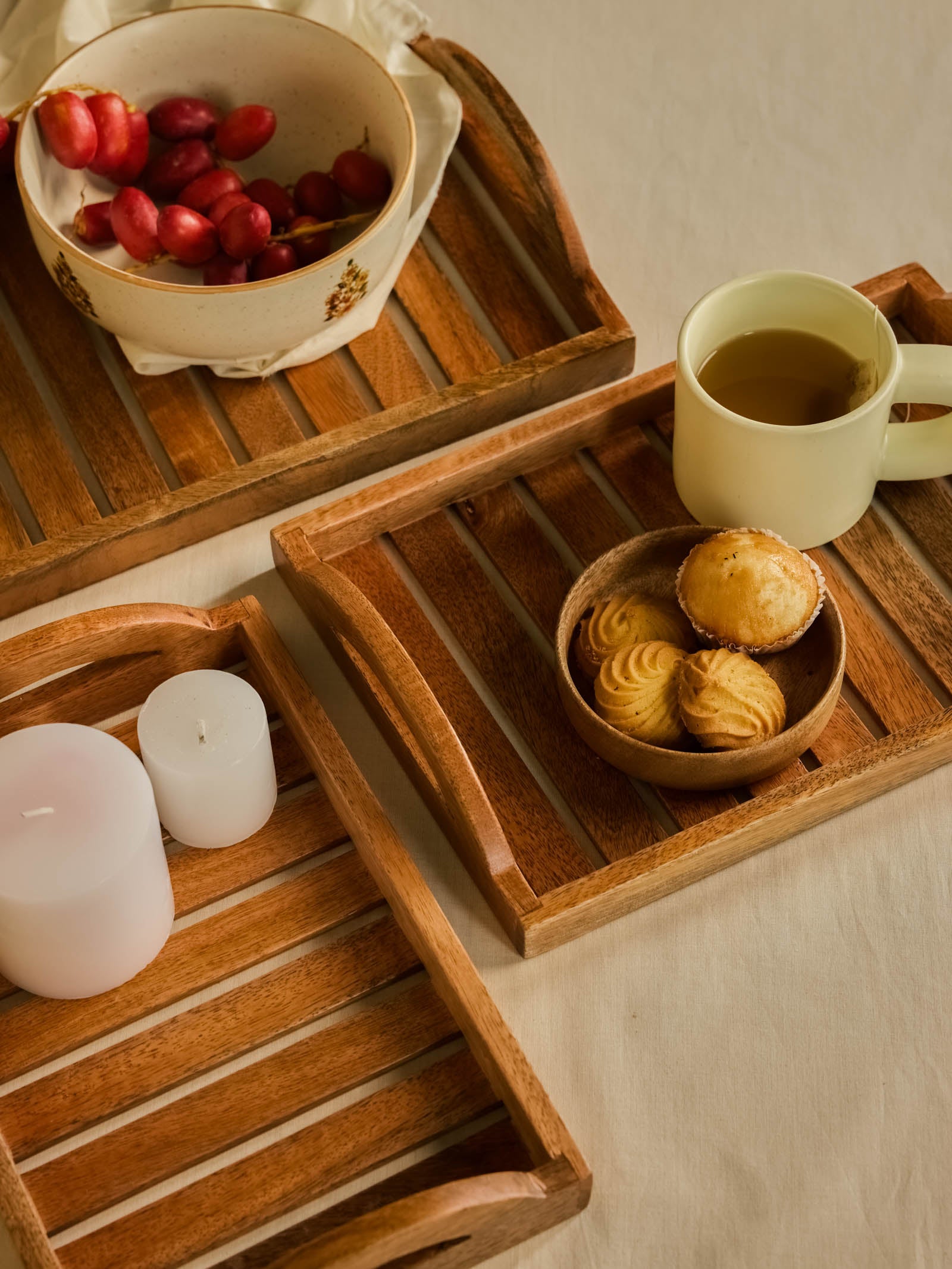 Wooden Trays (Set of 3)