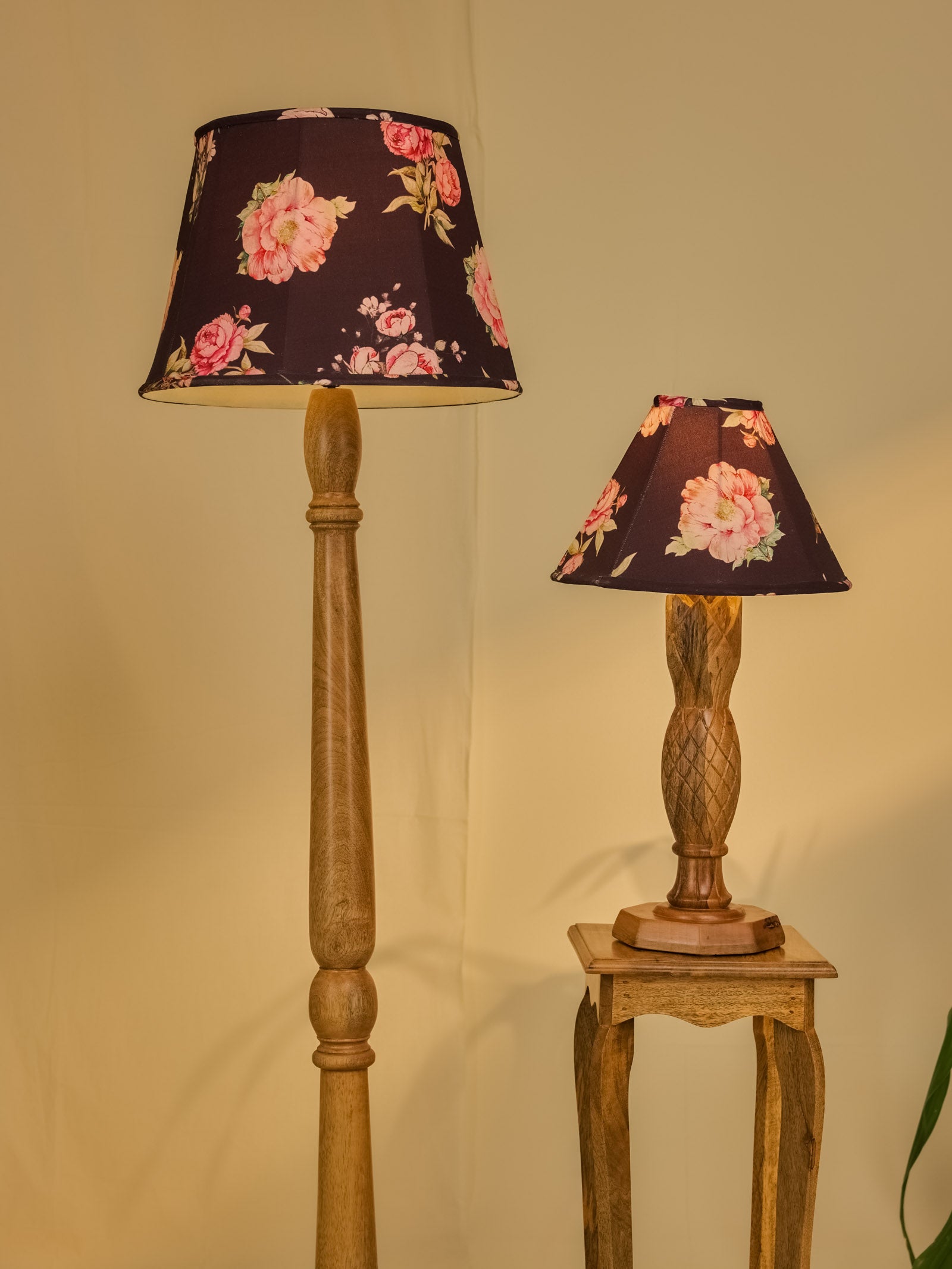 Oak Floor Lamp Stand