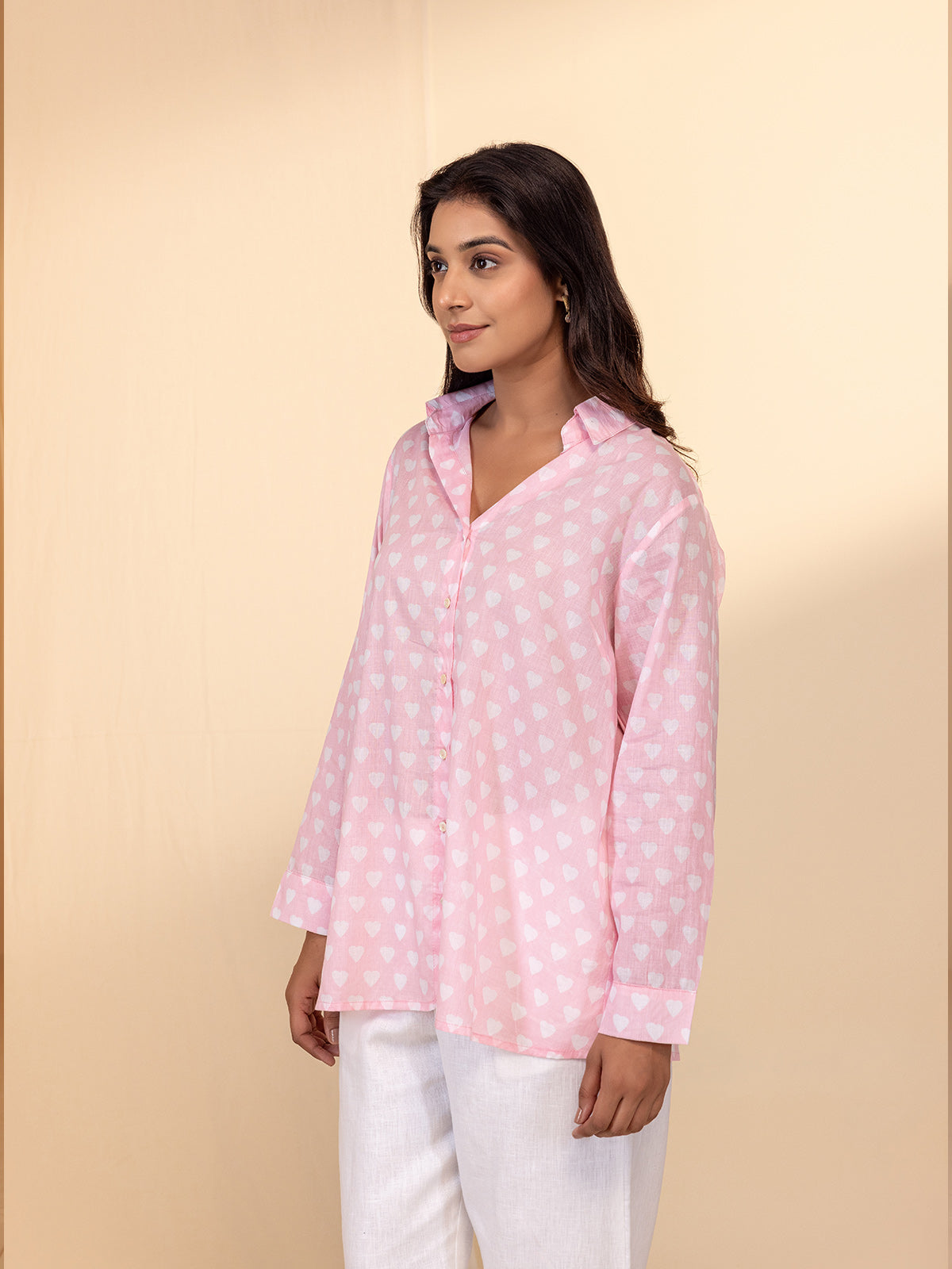 Hello Hello Voile Shirt - Pink