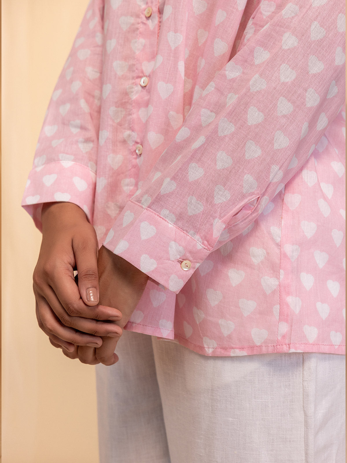 Hello Hello Voile Shirt - Pink