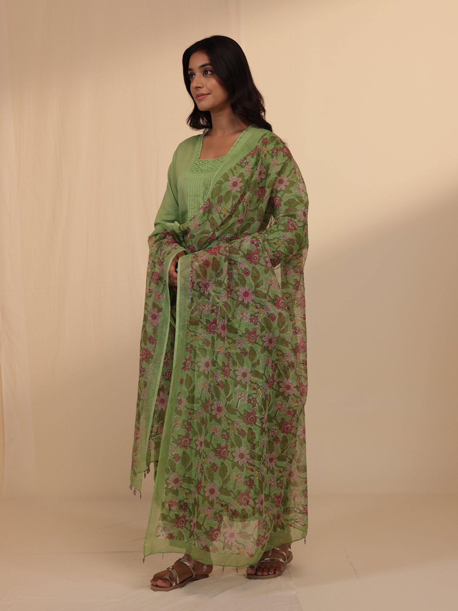 Nettle Green Kota Dupatta