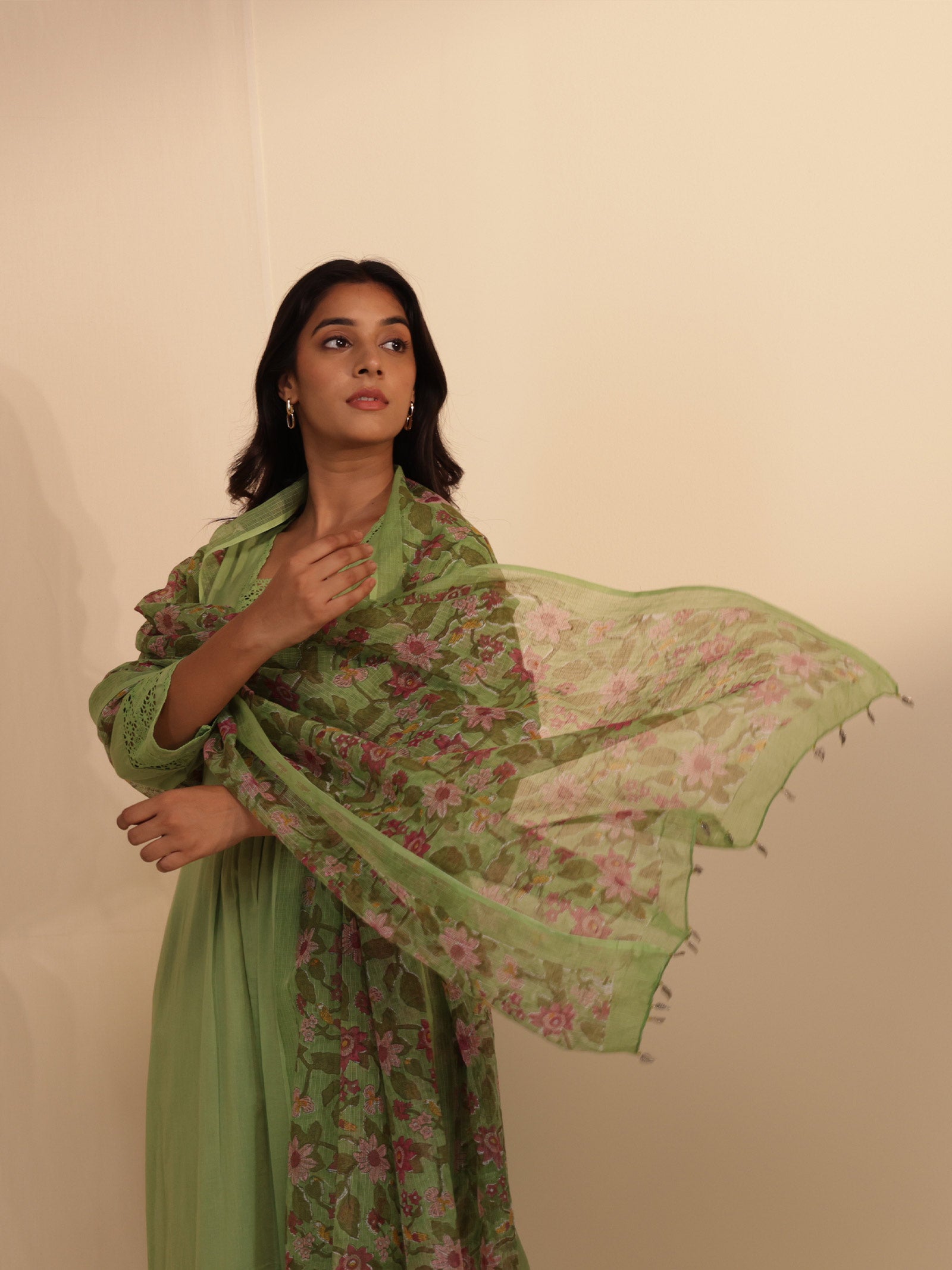 Nettle Green Kota Dupatta