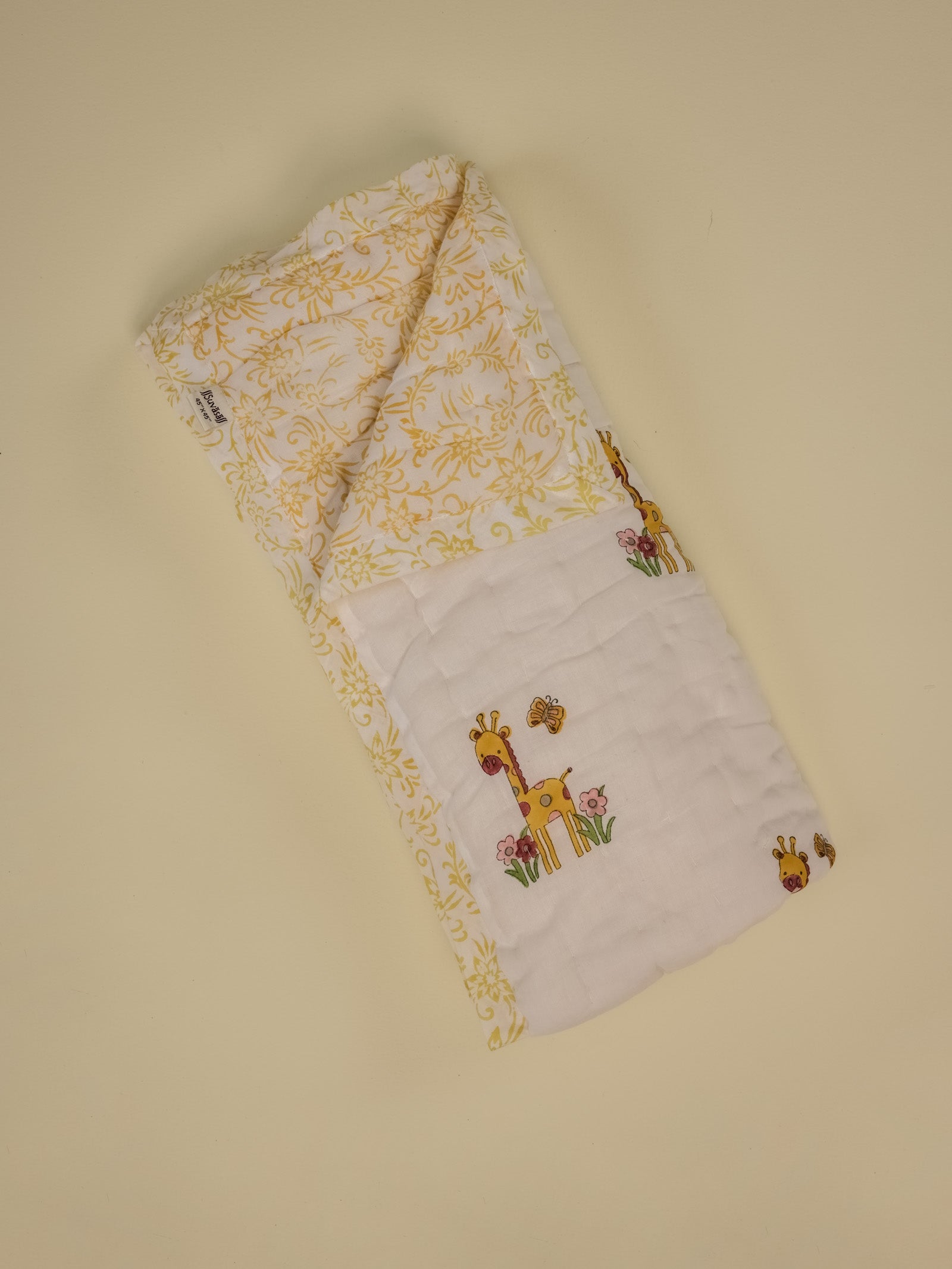 Giraffe With Flower Crib Set