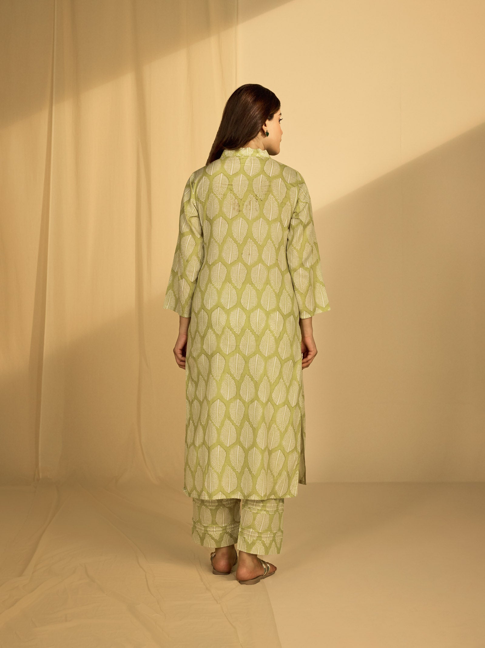 Autumn Leaf Voile Kurta