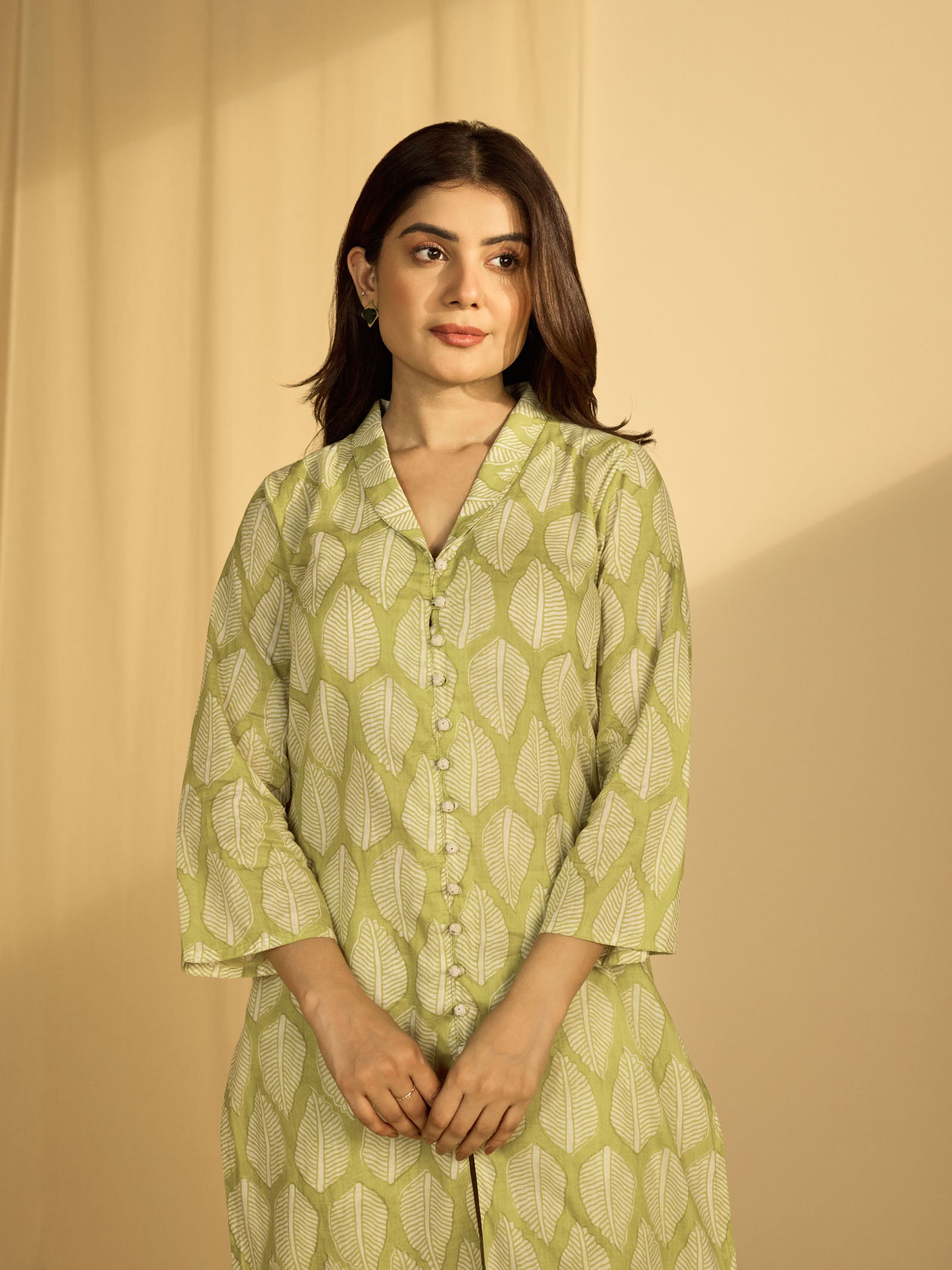 Autumn Leaf Voile Kurta