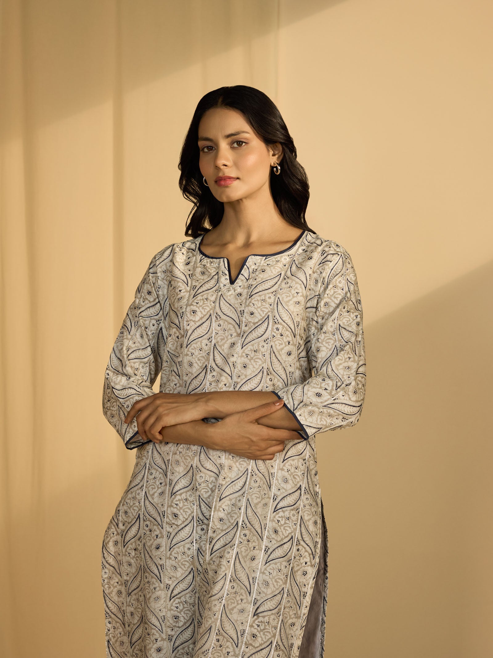 Dust Chanderi Kurta