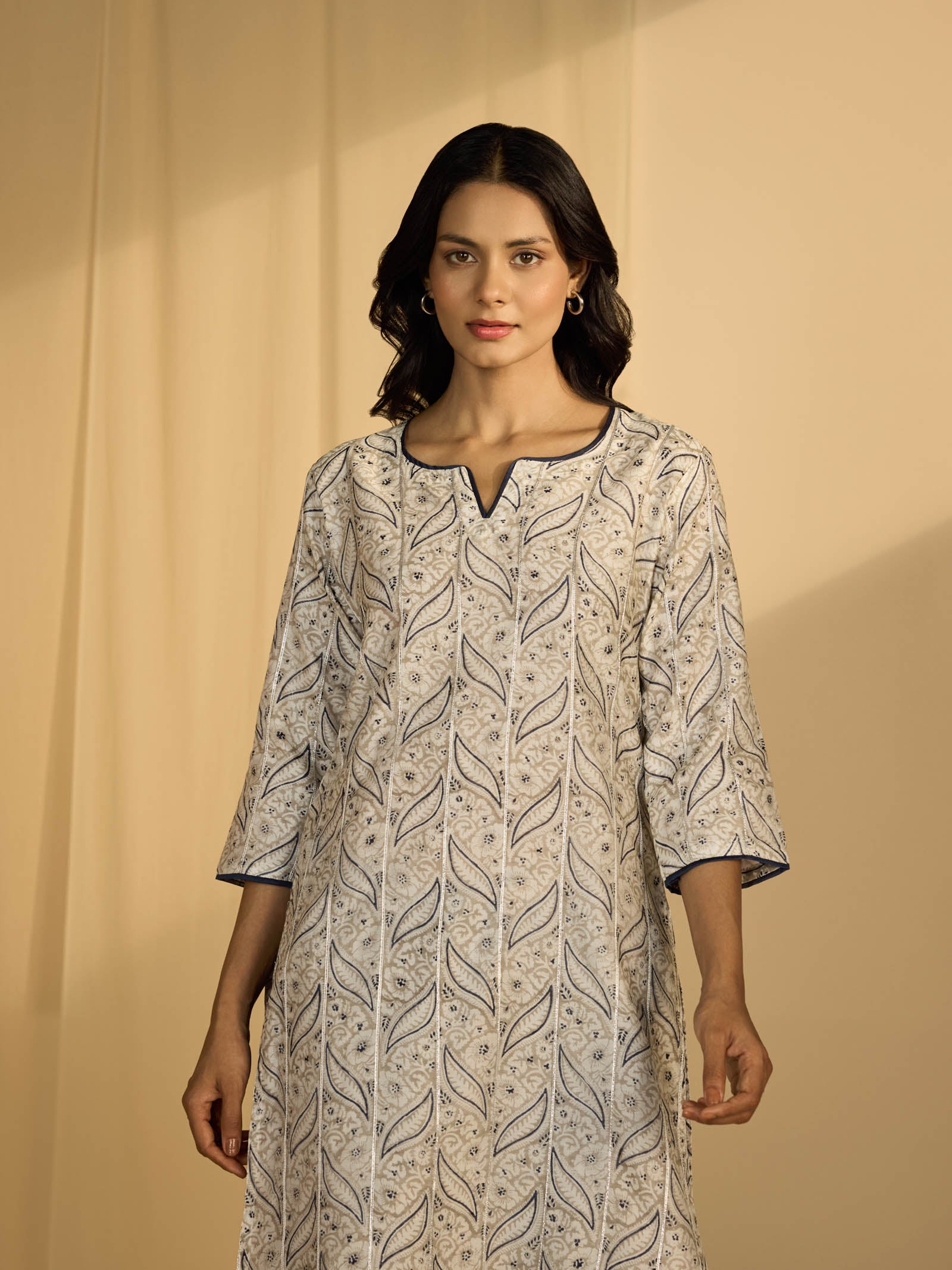 Dust Chanderi Kurta