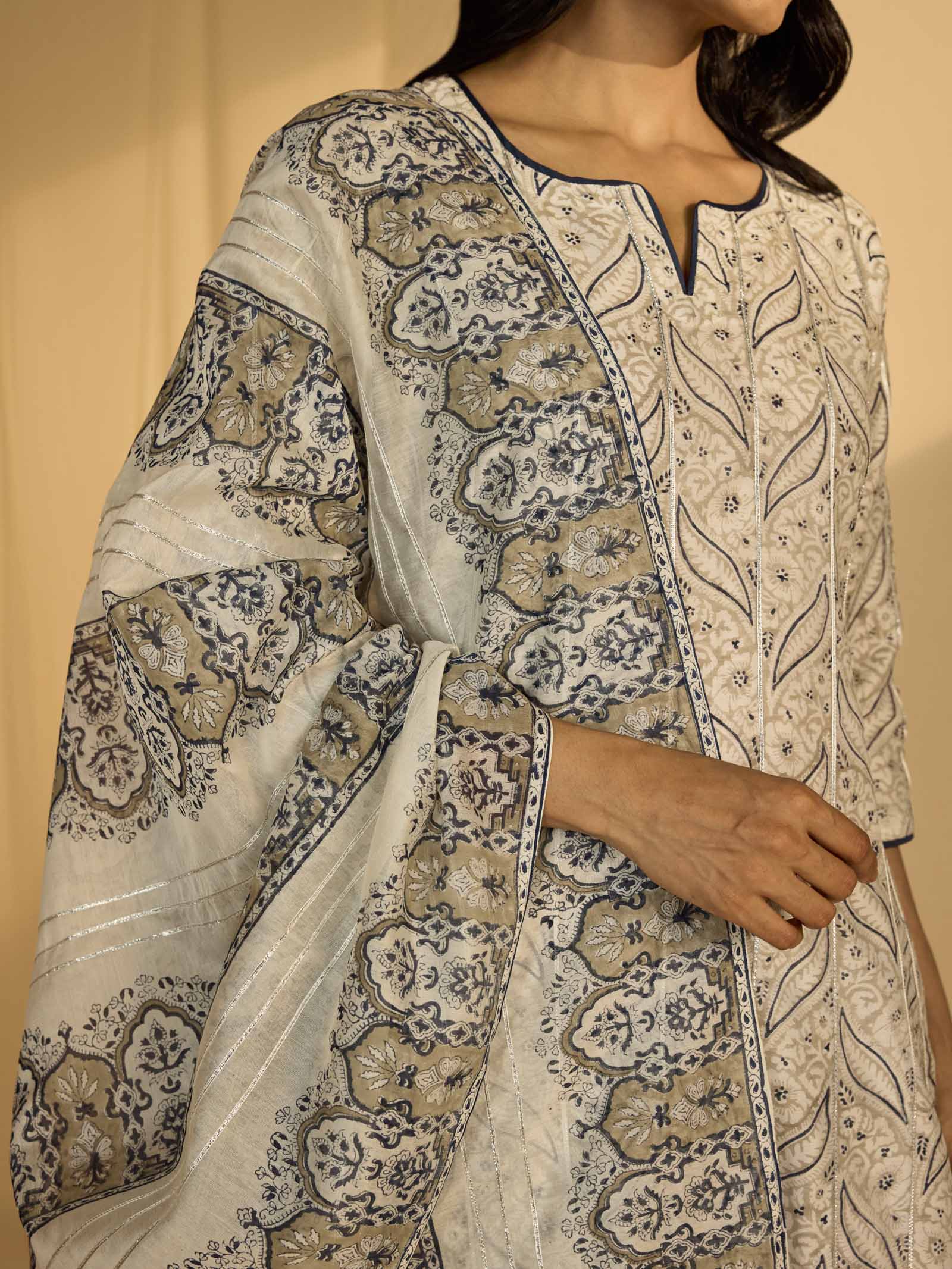 Dust Chanderi Dupatta