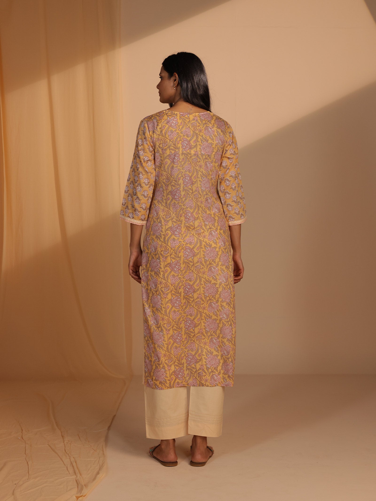 French Vanilla Voile Kurta