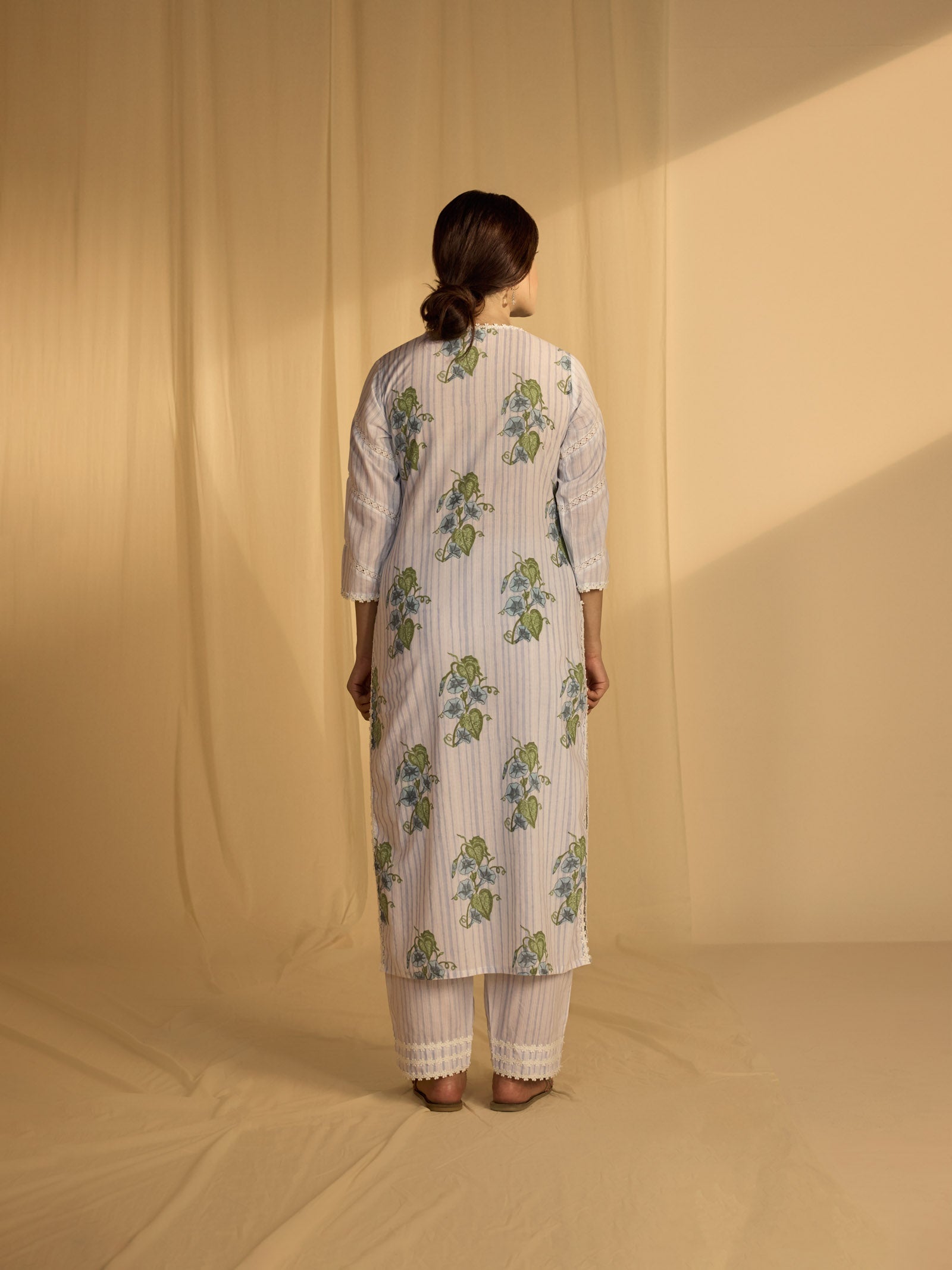 Elephant Creeper Cotton Kurta