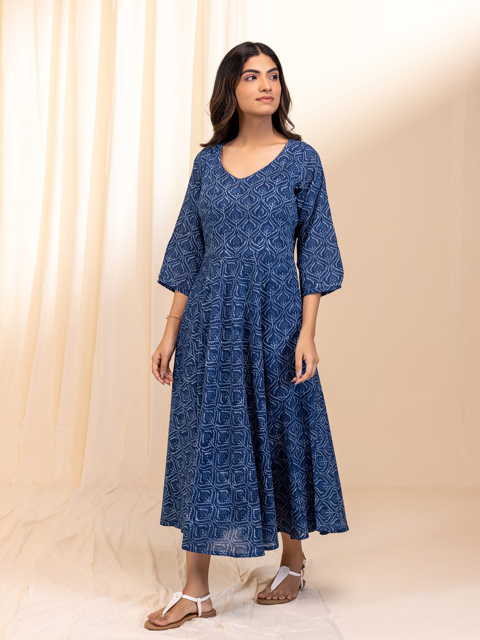 Indigo Ace Voile Dress