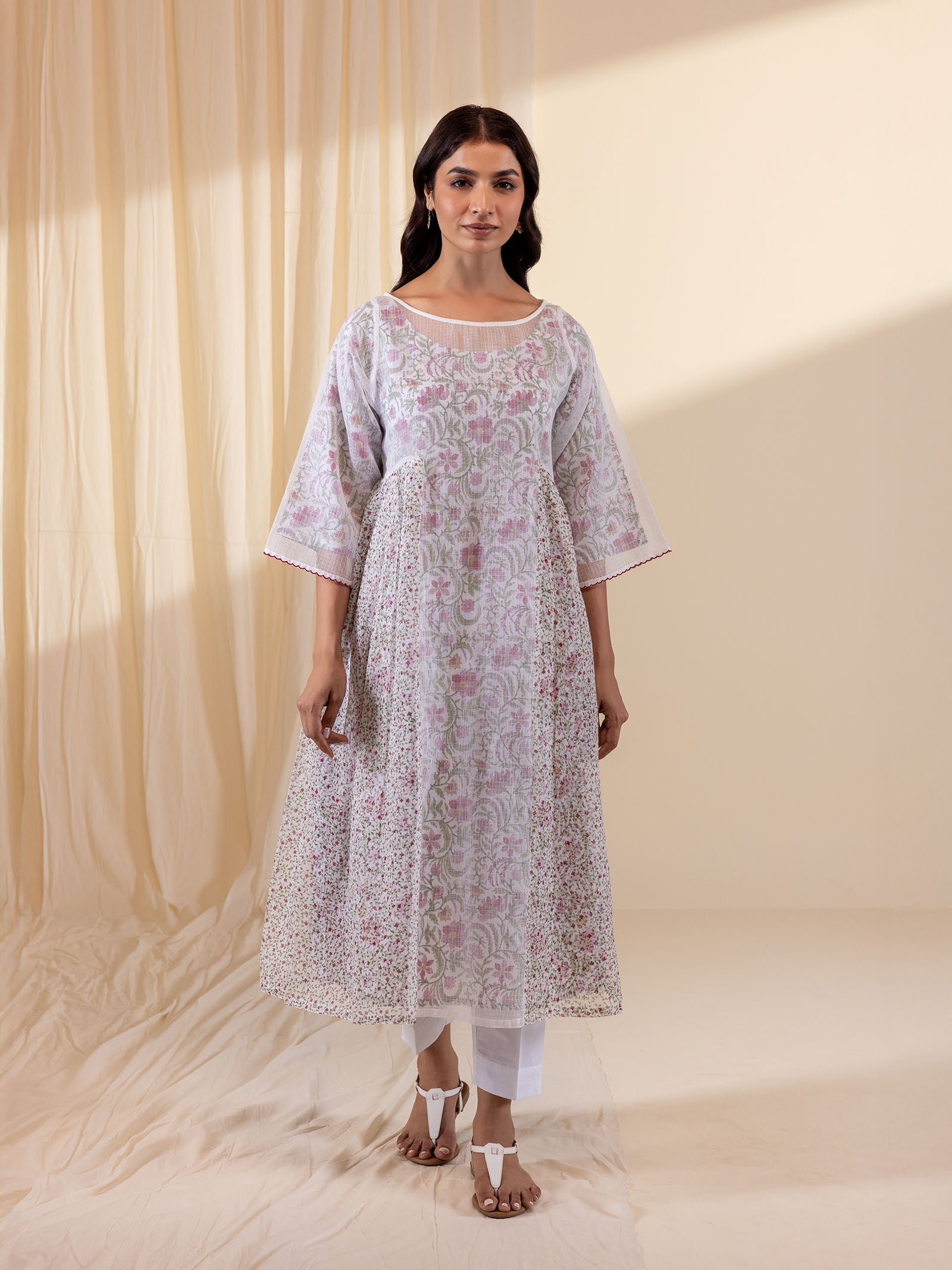 Inked Curls Cotton Tunic