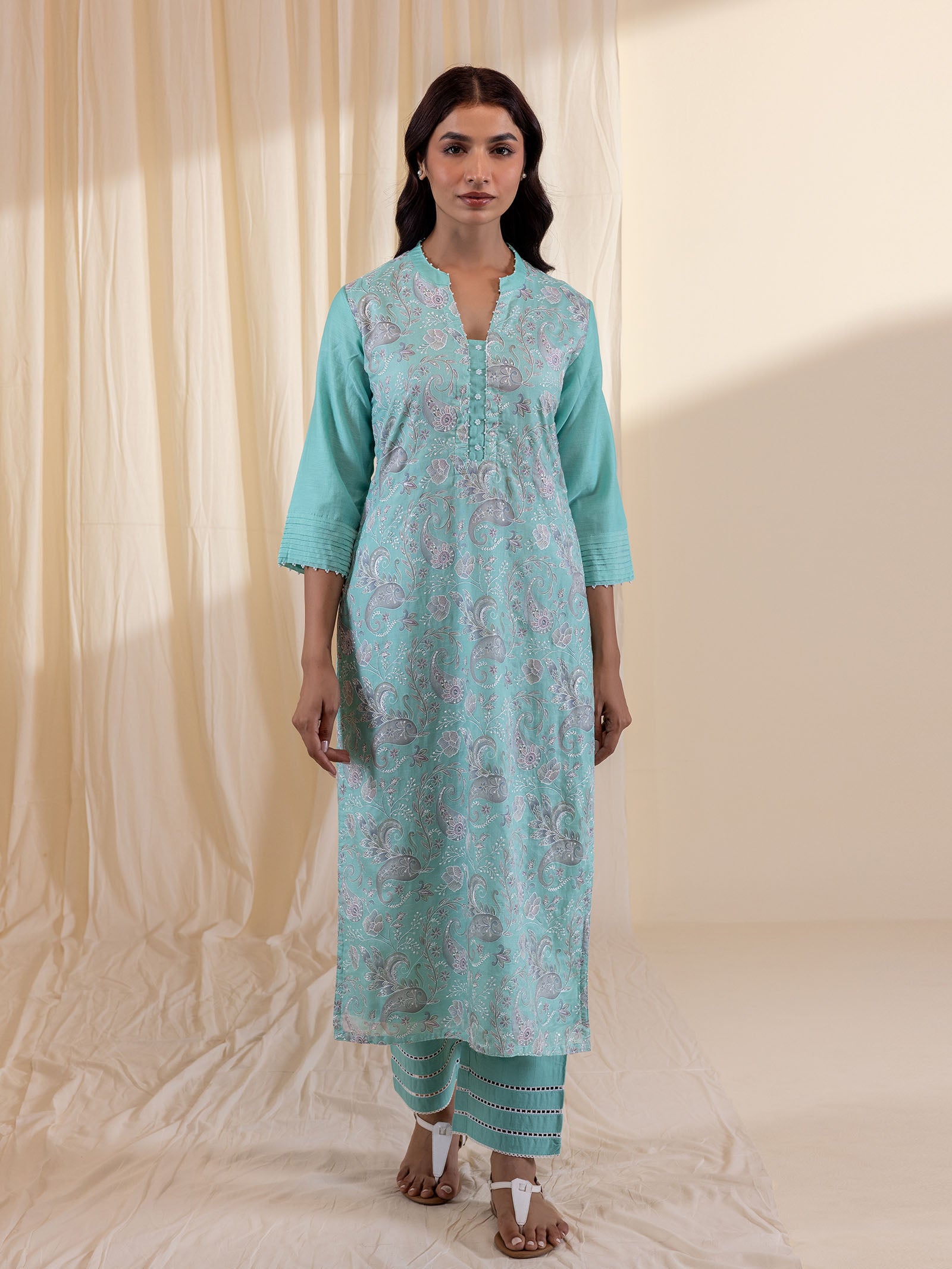 Shimmering Dusk Chanderi Kurta