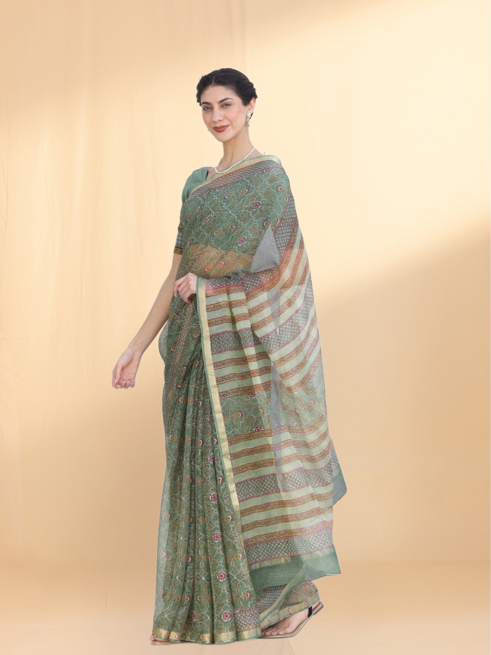 Winterscape Kota Silk Saree