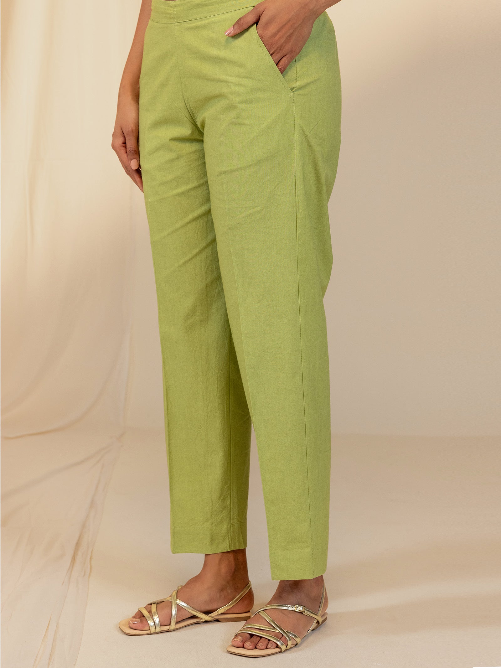 The Artisans Lush Cotton Straight Pant