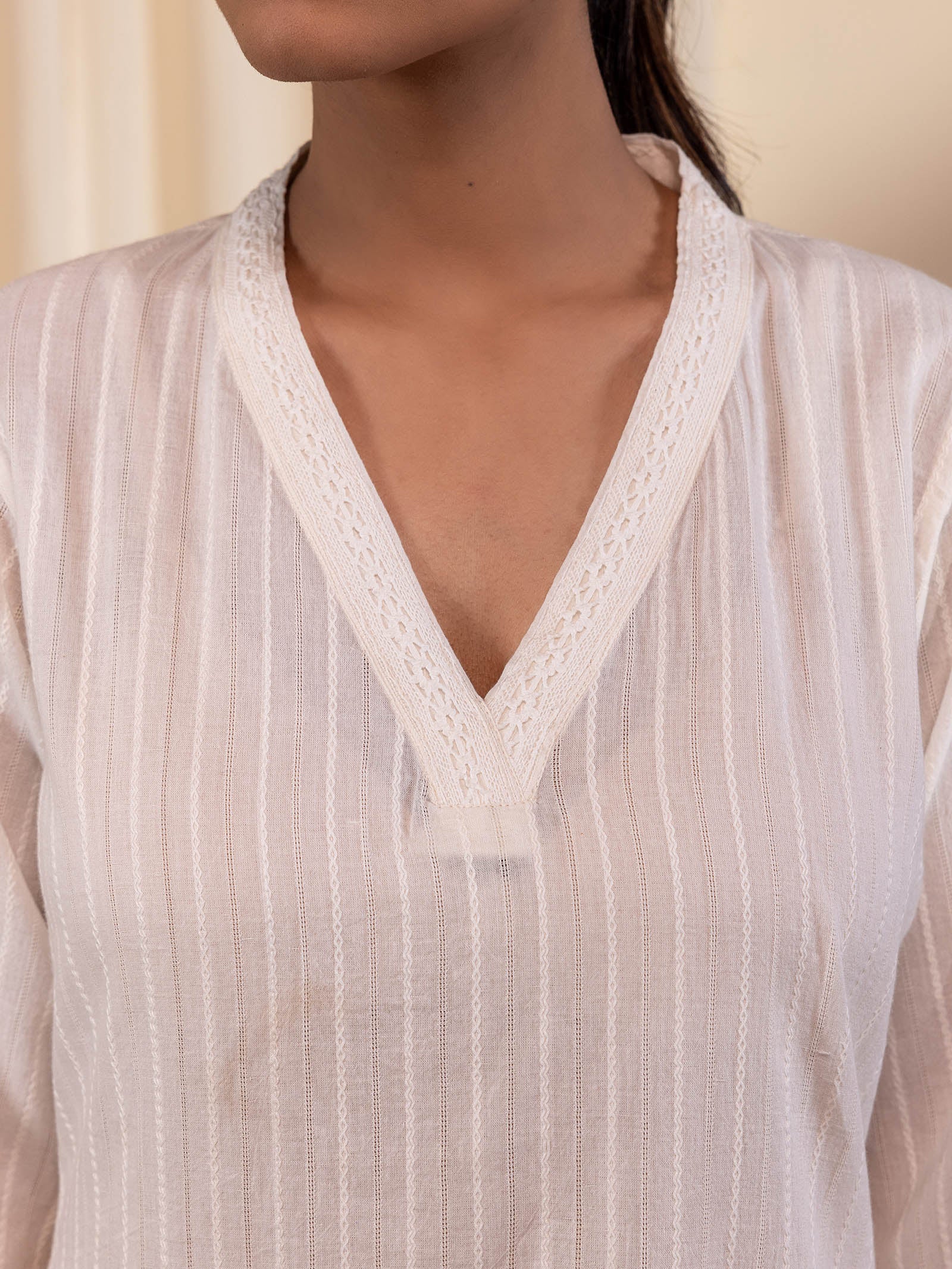 Skin Tones Almond Cotton Kurta