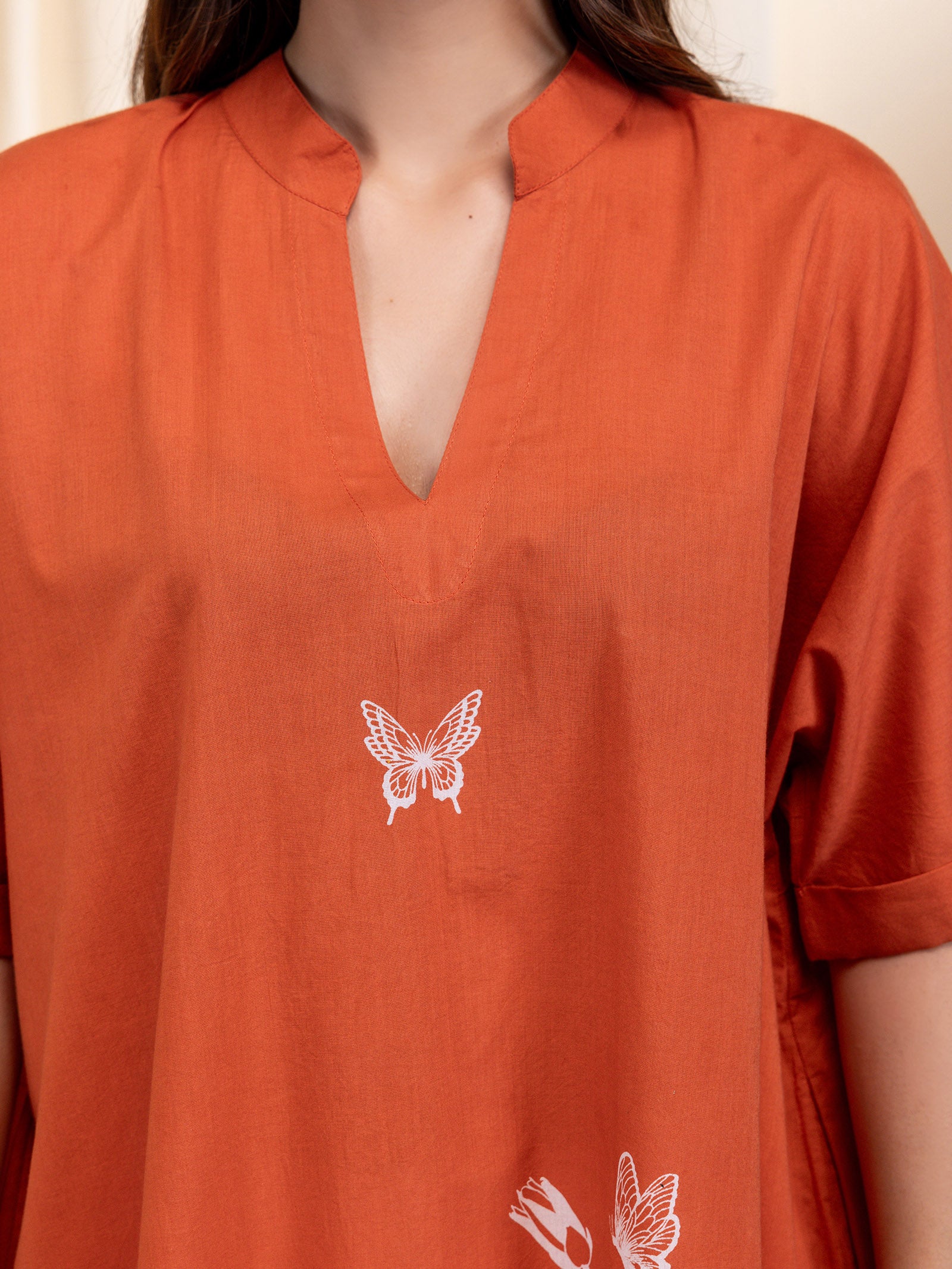 Bricks and Butterflies Cotton Tunic