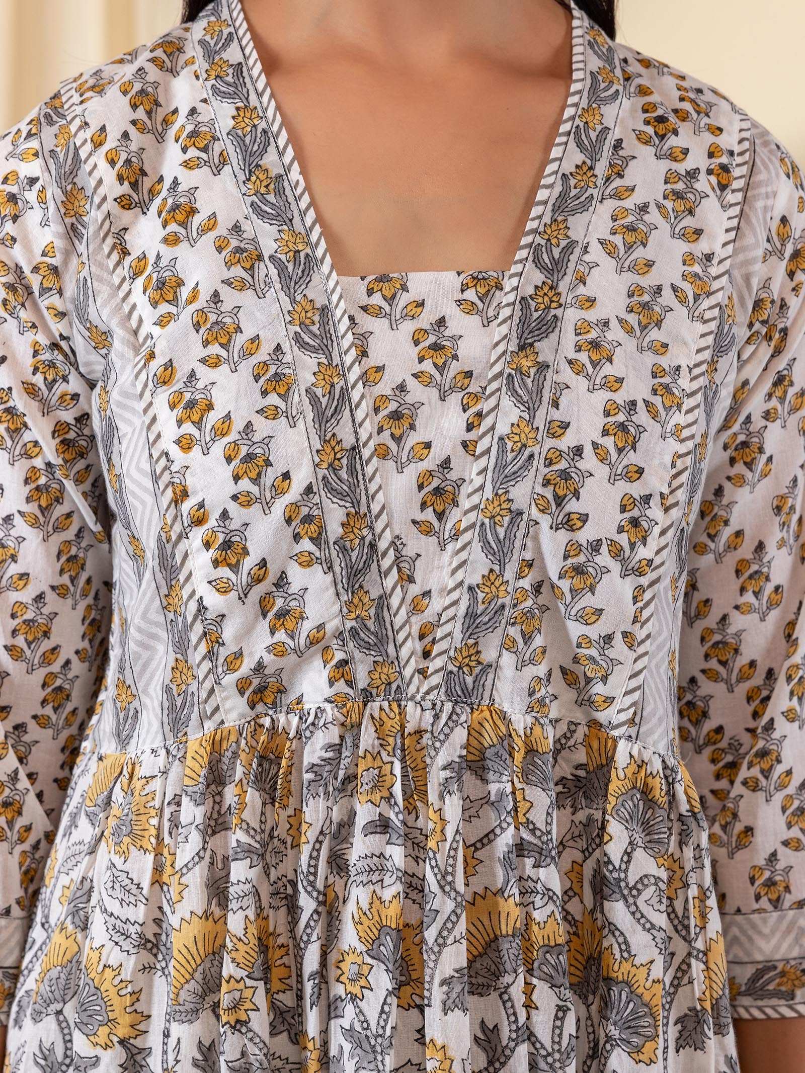 Mustard Field Voile Kurta