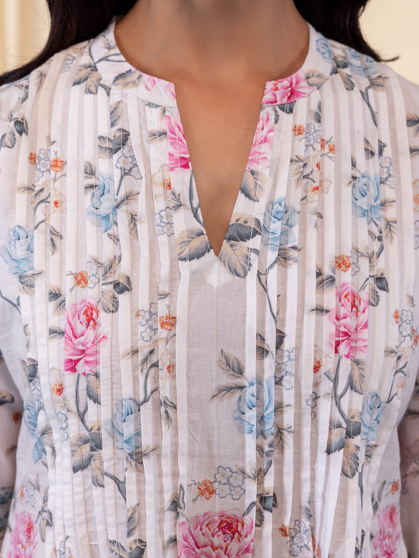 Rose Wine Cotton Kurta