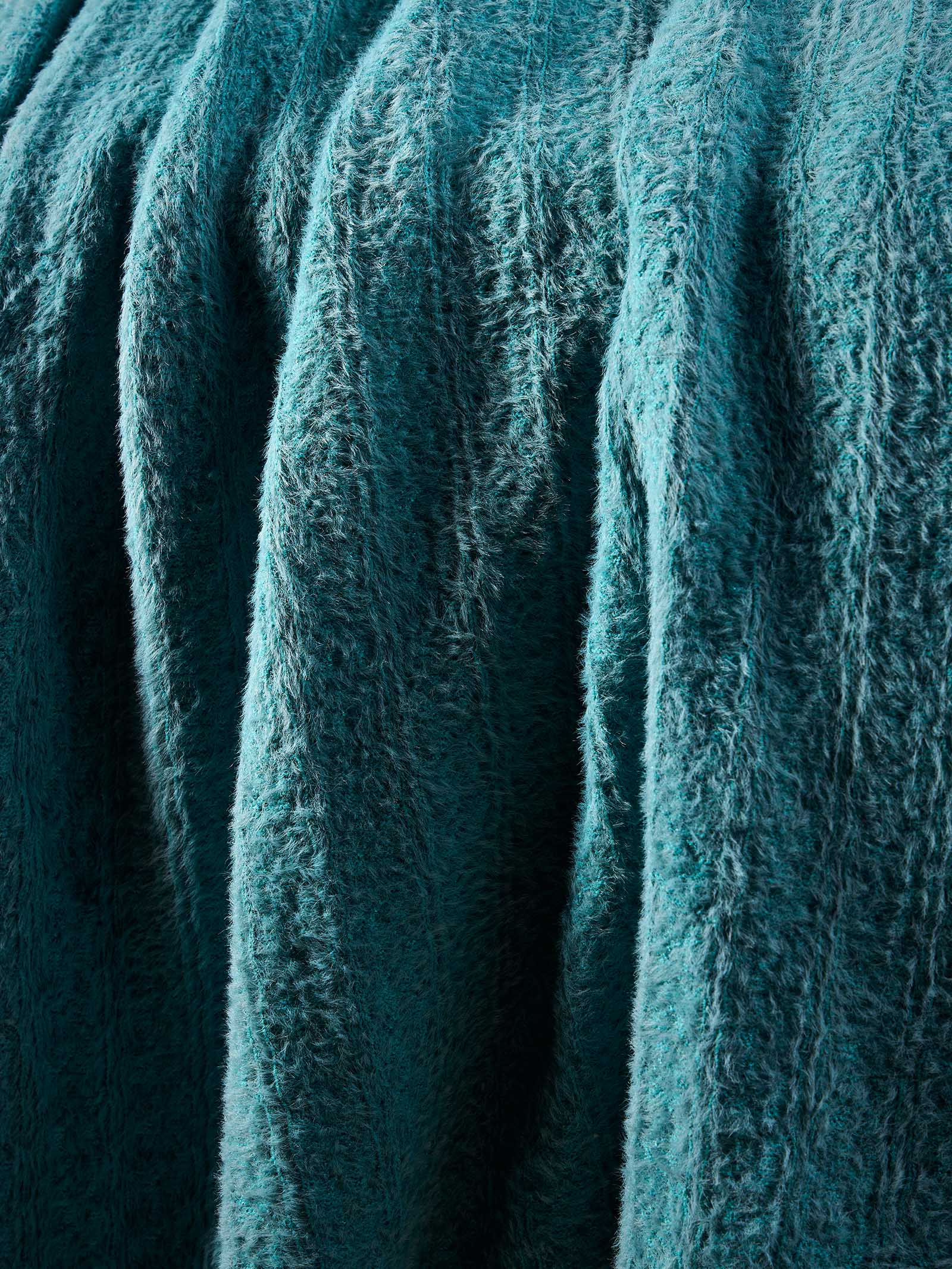 Woolen Throw Teal