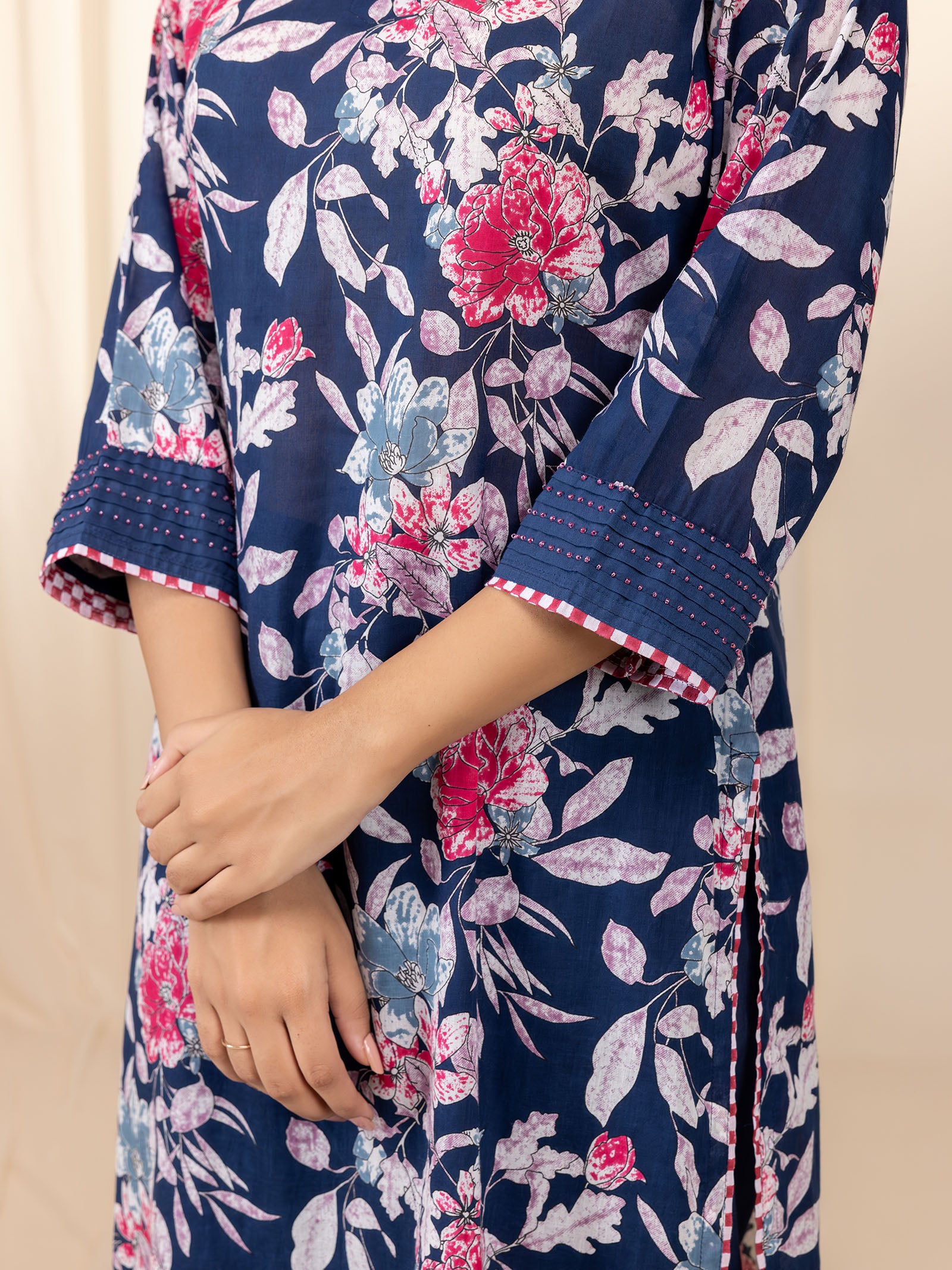 Blue Botanica Voile Kurta