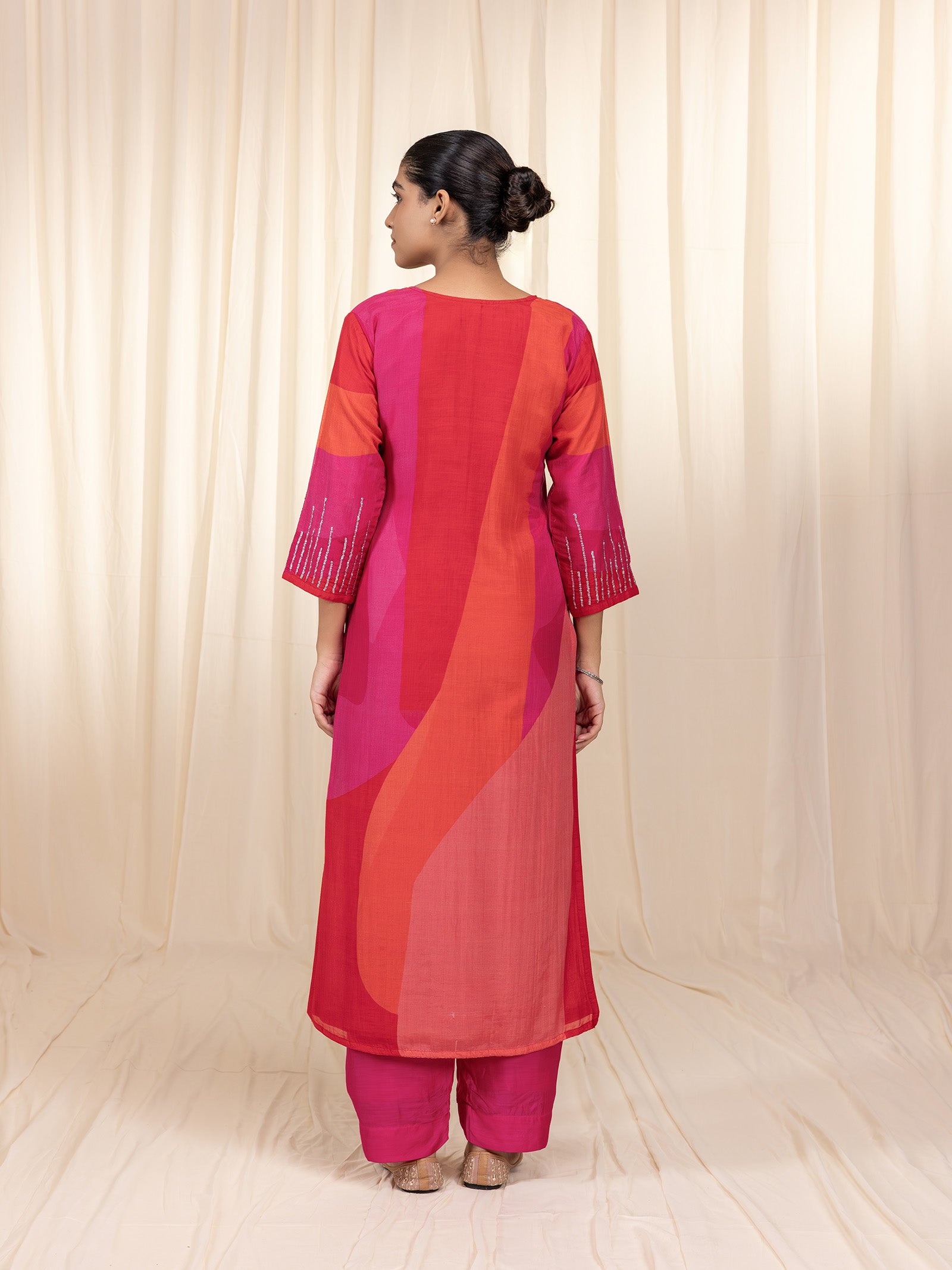 Rosy Tango Chanderi Kurta