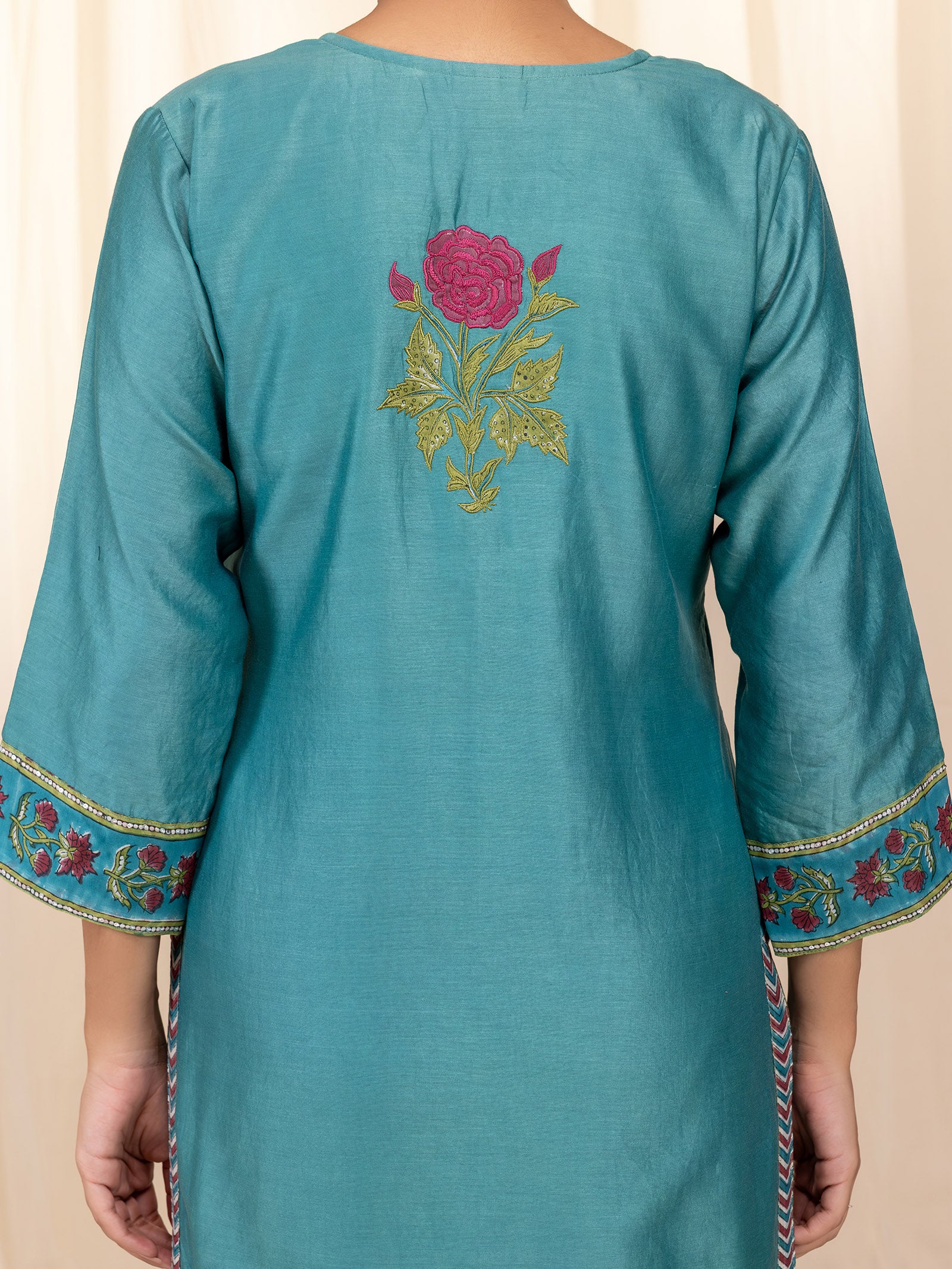 Panna Chanderi Kurta
