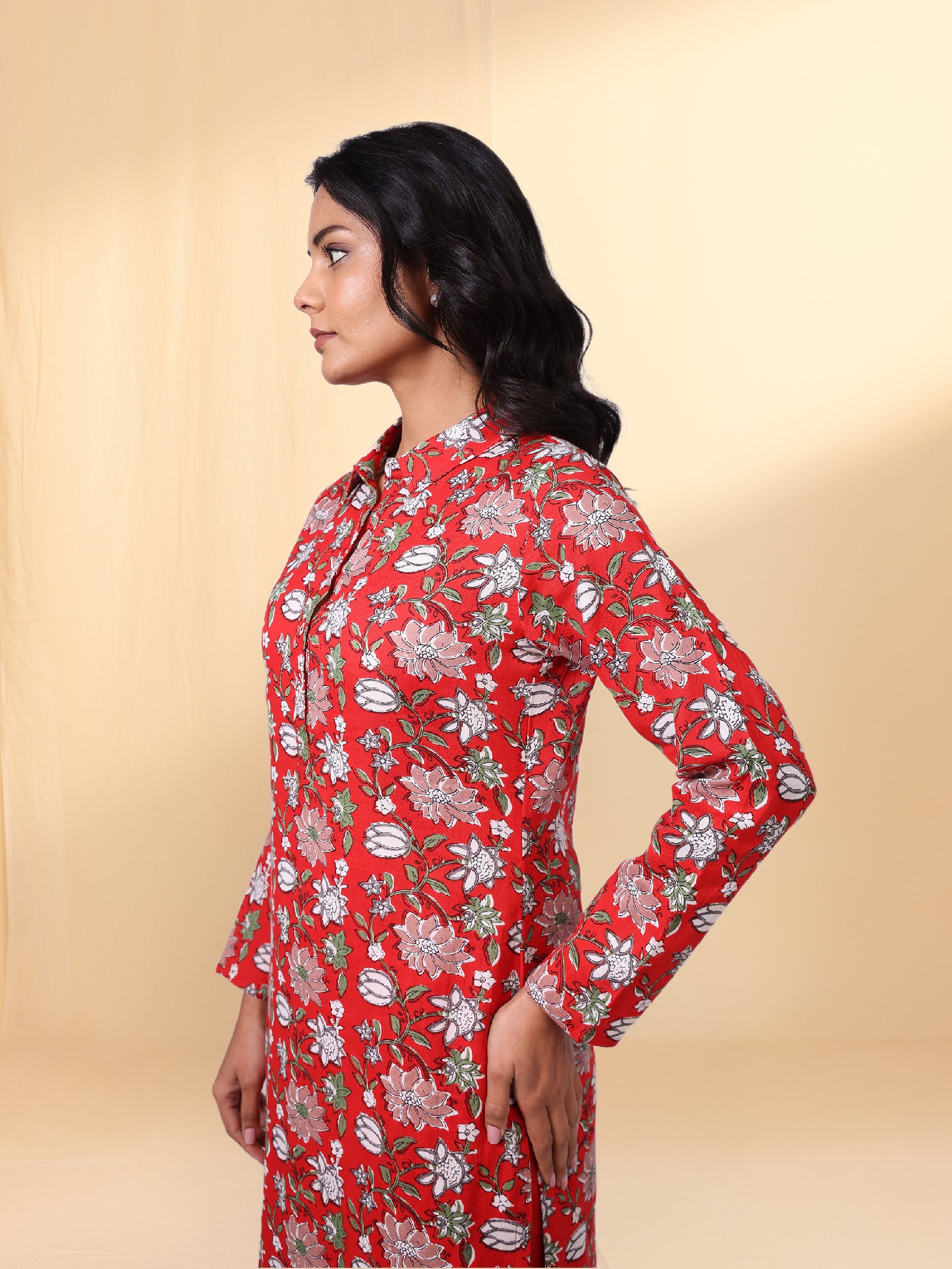 Ruby Woo Twill Kurta