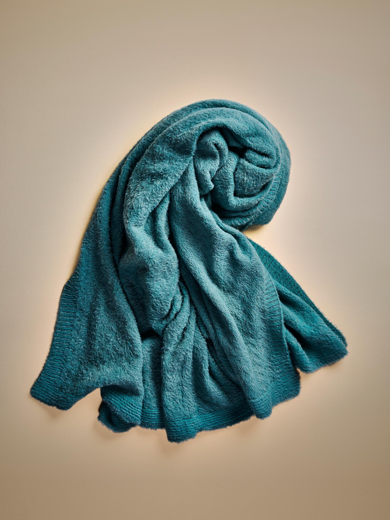 Woolen Throw Teal