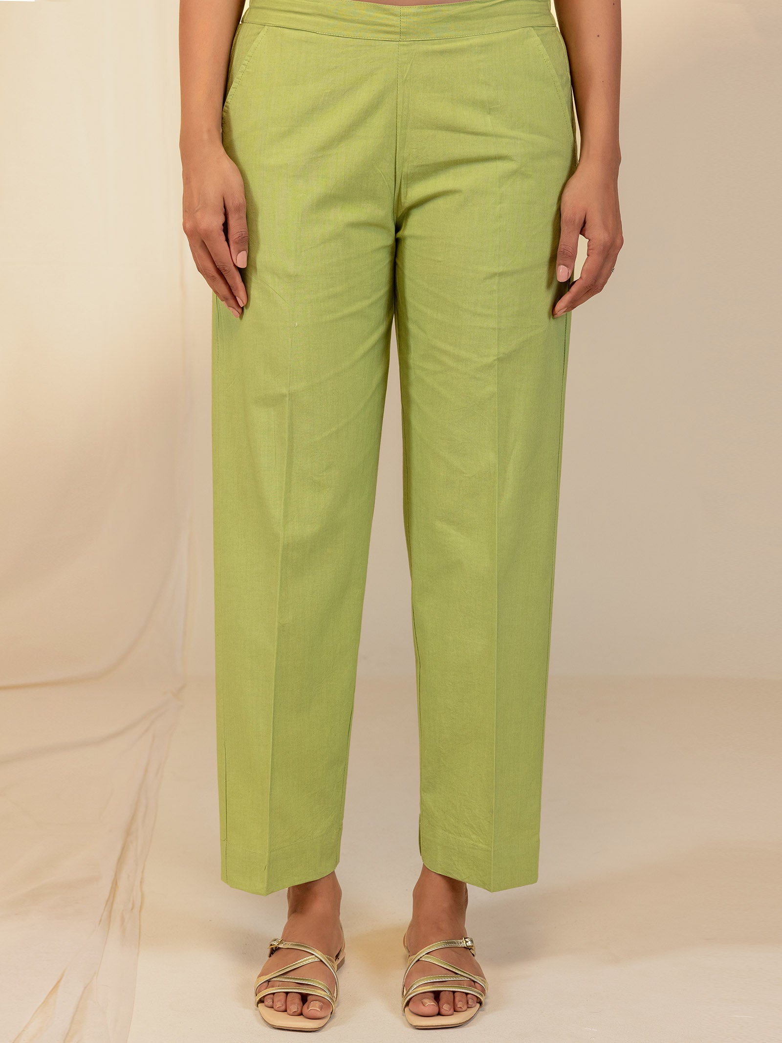 The Artisans Lush Cotton Straight Pant