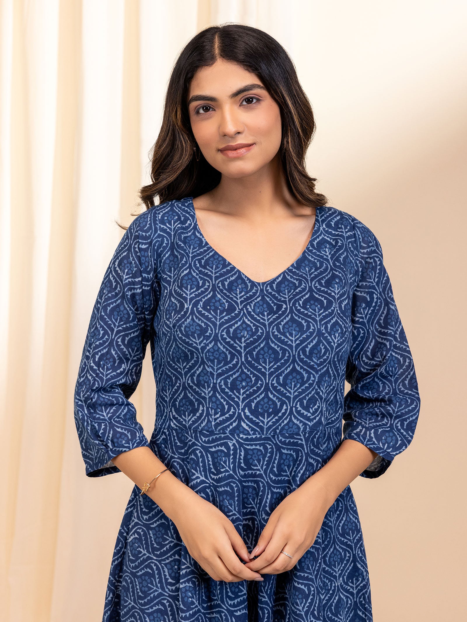 Indigo Ace Voile Dress